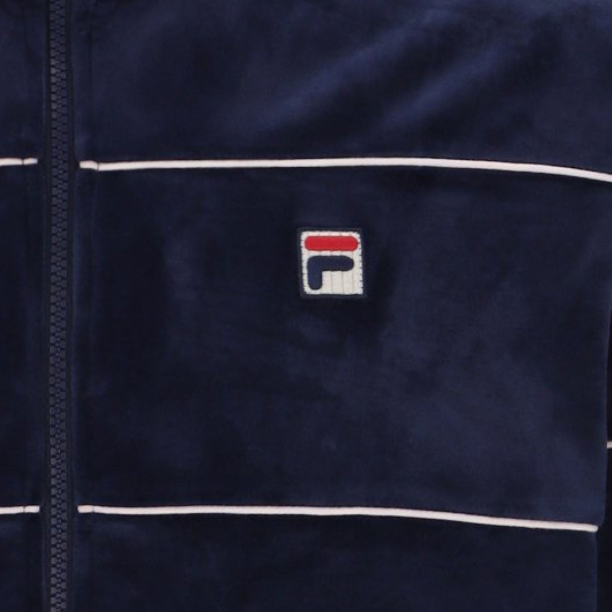 Vittorio Velour Track Top - Fila Navy