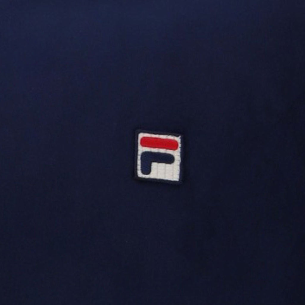 Fila Vintage Basilio Velour T-Shirt - Fila Navy