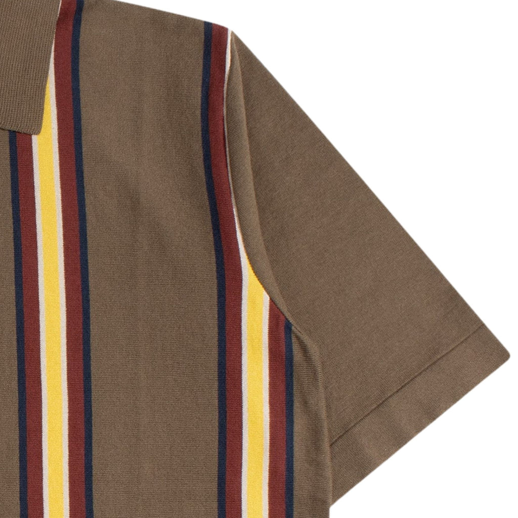 Velzy Canopy Stripe Knit Shirt - Brown