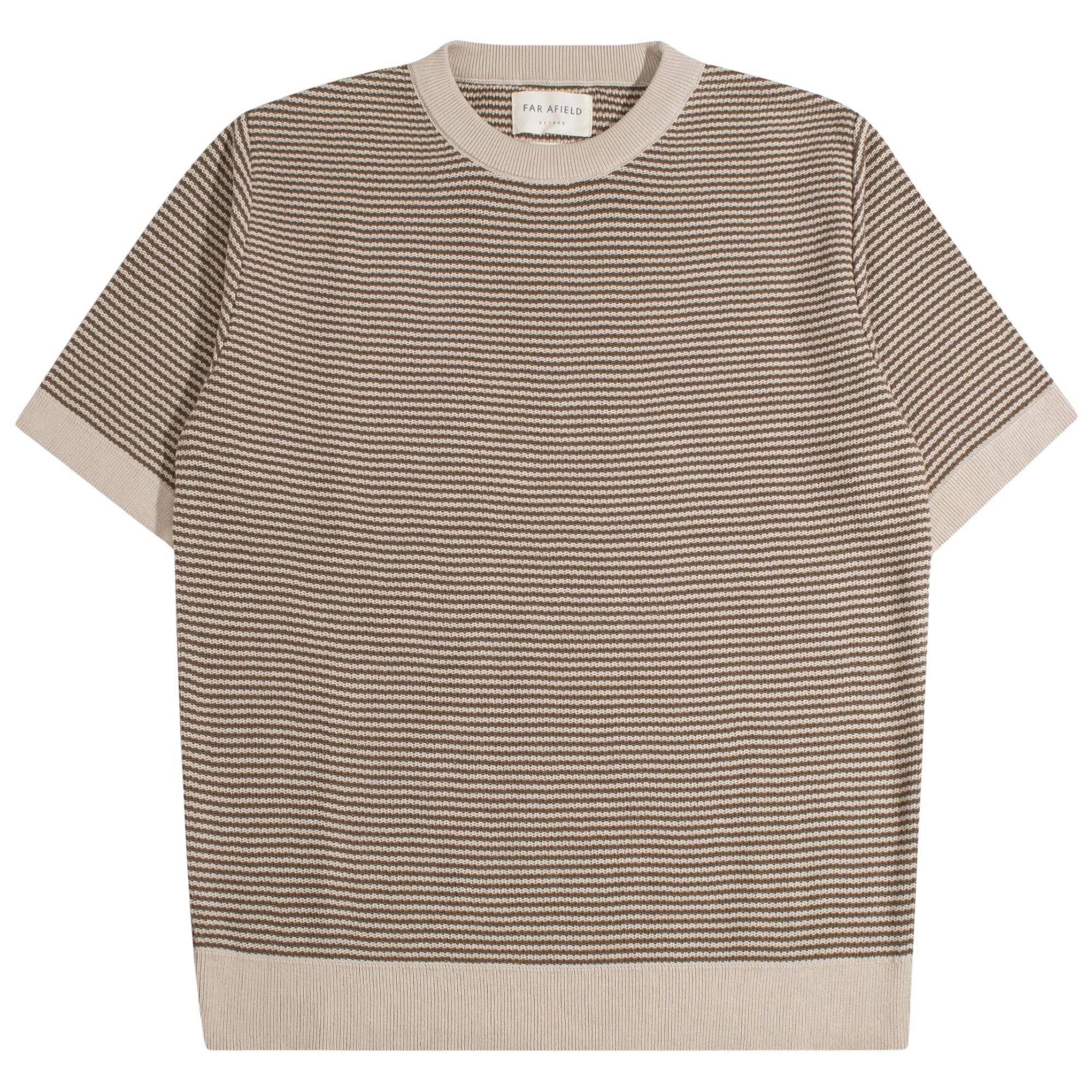 Newport Knit T-Shirt - Sand/Brown