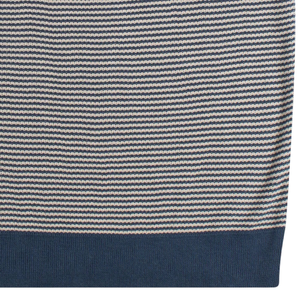 Newport Knit T-Shirt - Blue/Sand