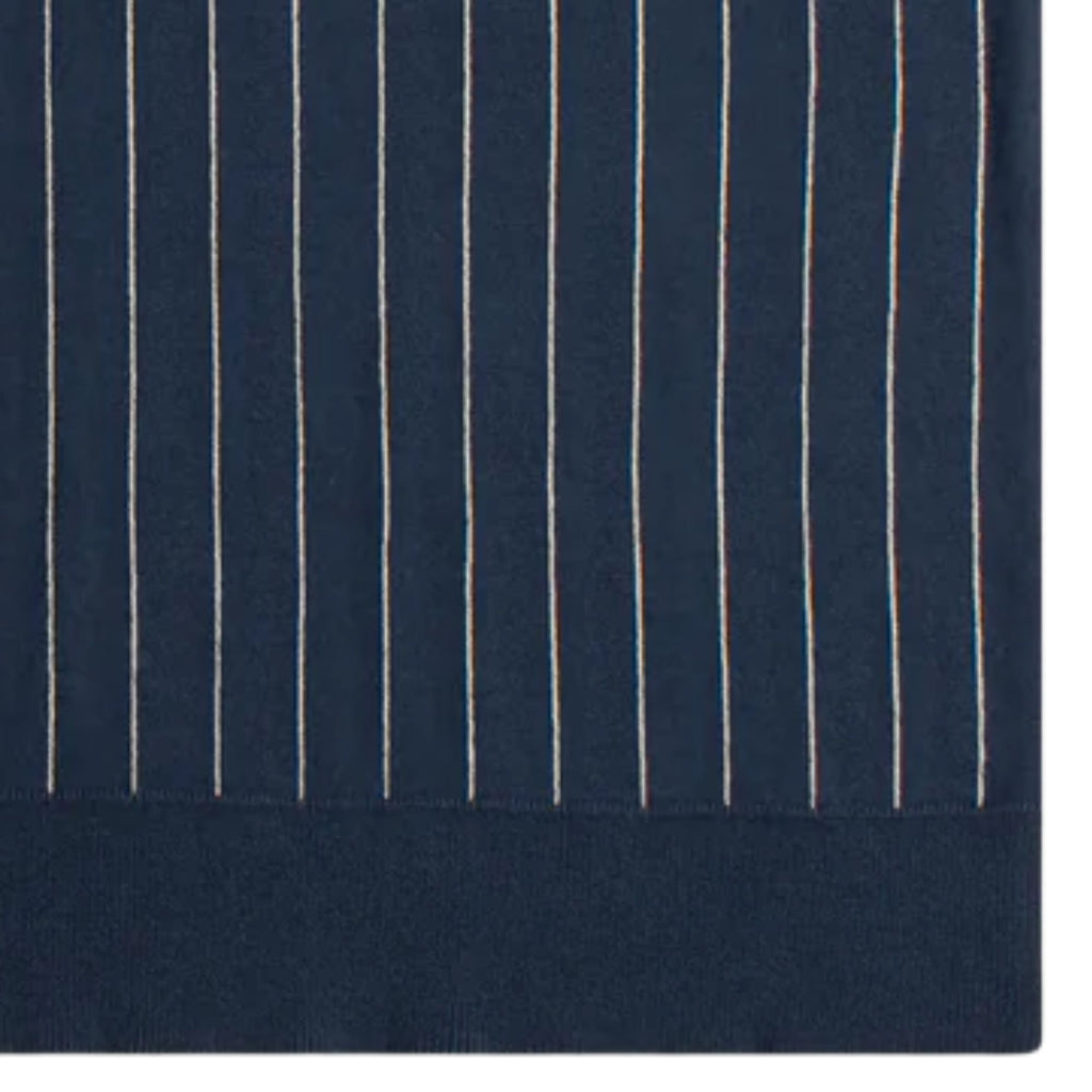 Far Afield Benny Knitted Polo - Navy/Sand