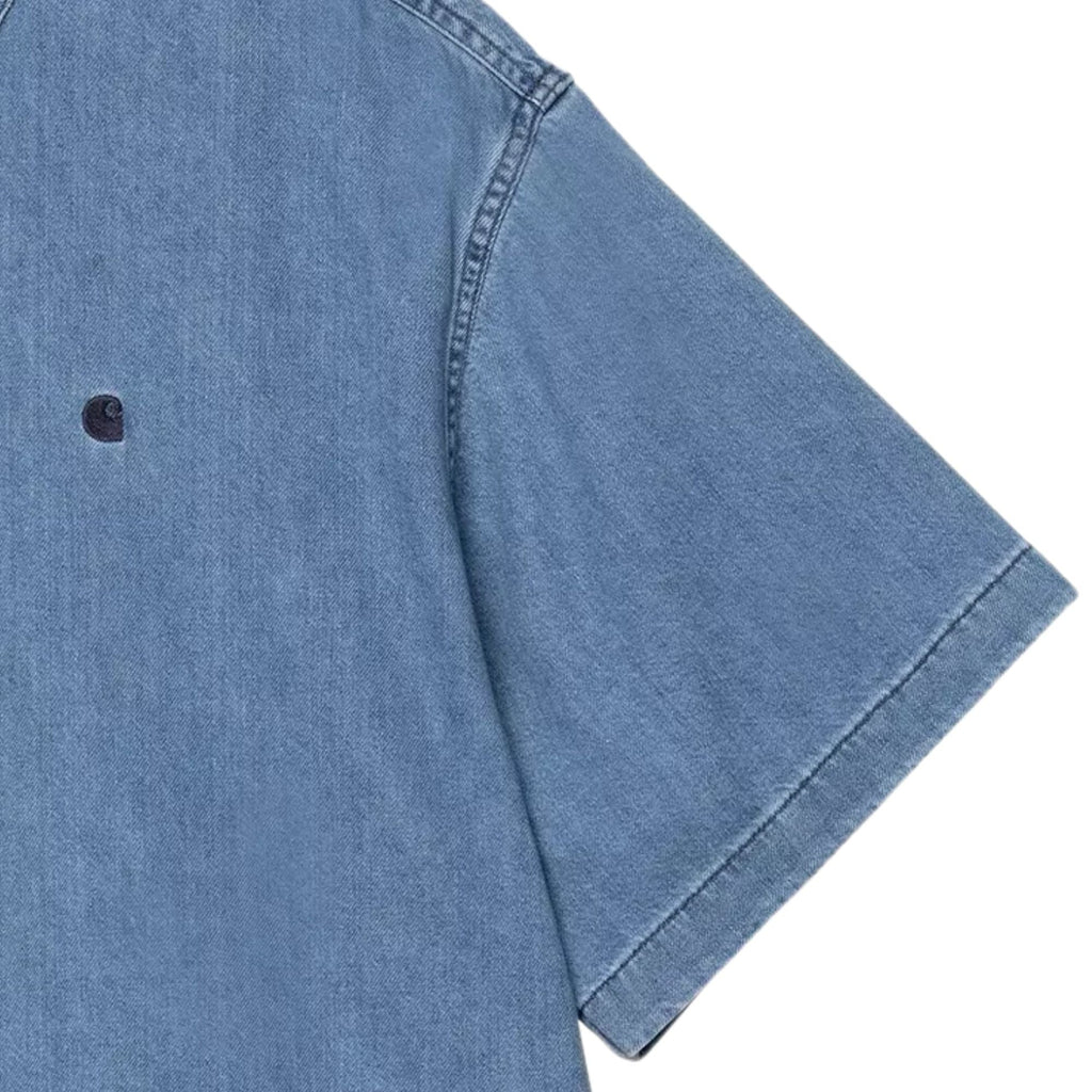 Carhartt WIP Short Sleeve Lucas Shirt - Blue Stone