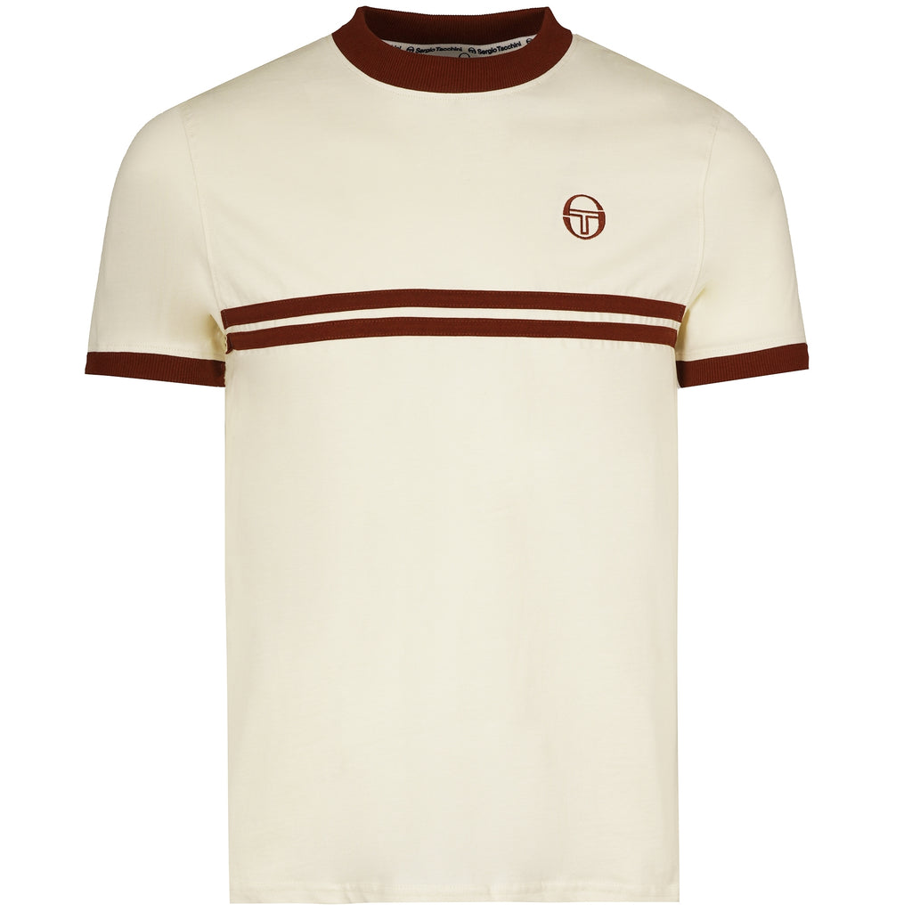 Sergio Tacchini x Stuarts x Stuarts Supermac T-Shirt - Buttercream