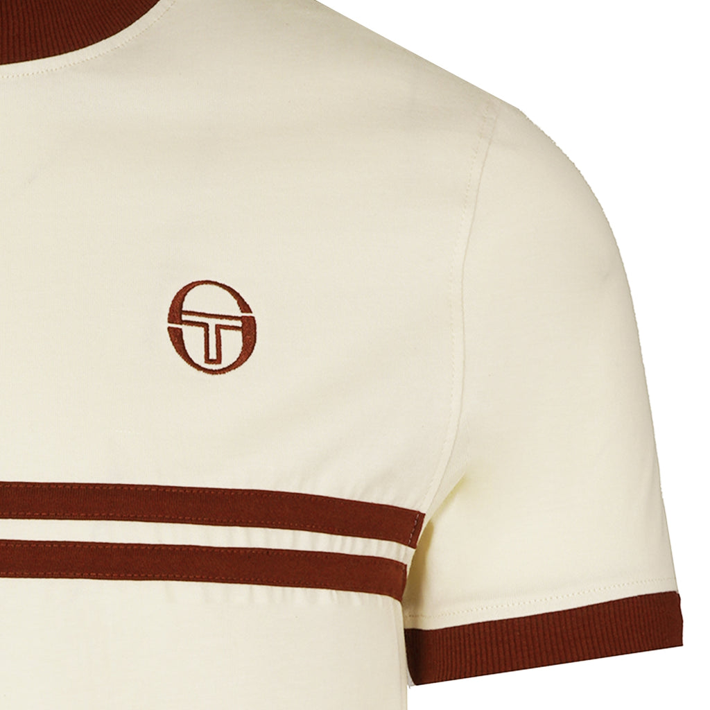 Sergio Tacchini x Stuarts x Stuarts Supermac T-Shirt - Buttercream