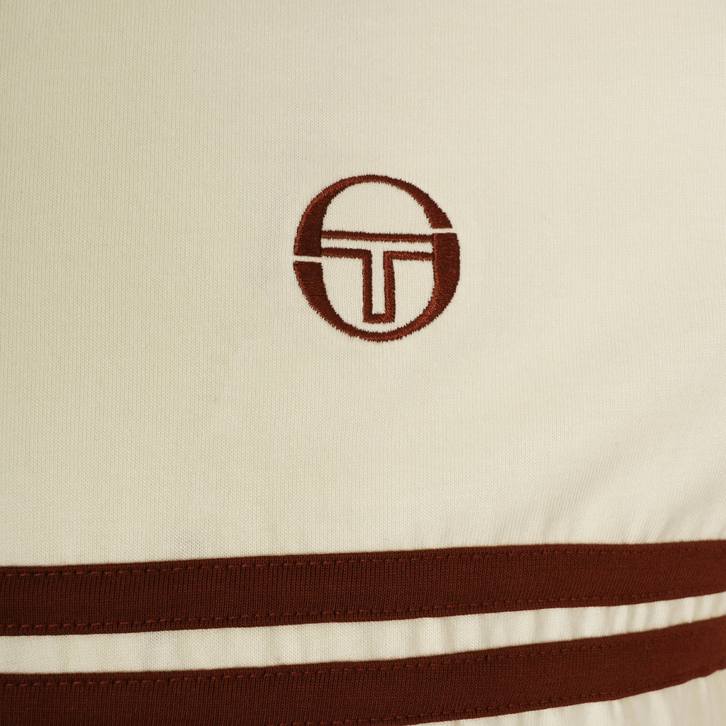 Sergio Tacchini x Stuarts x Stuarts Supermac T-Shirt - Buttercream