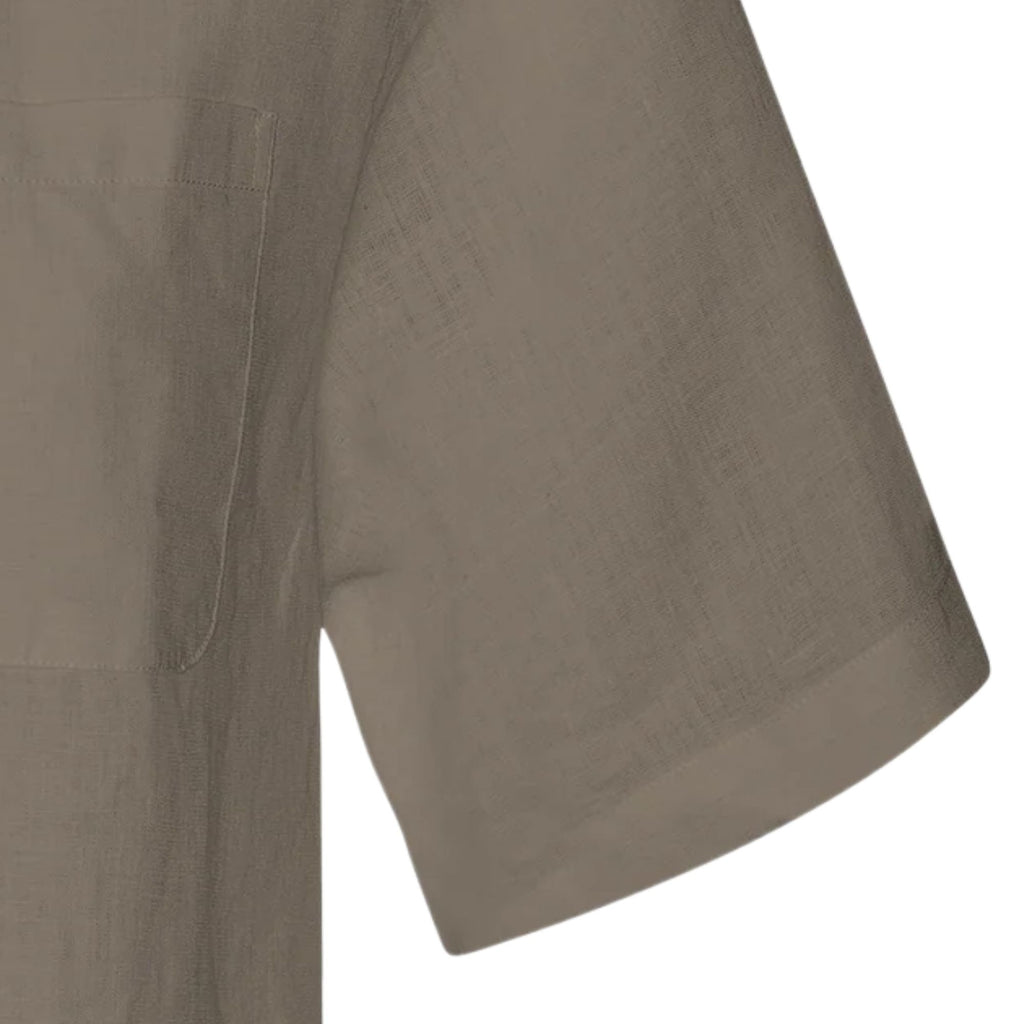 Colorful Standard Linen Short Sleeve Shirt - Dusty Olive