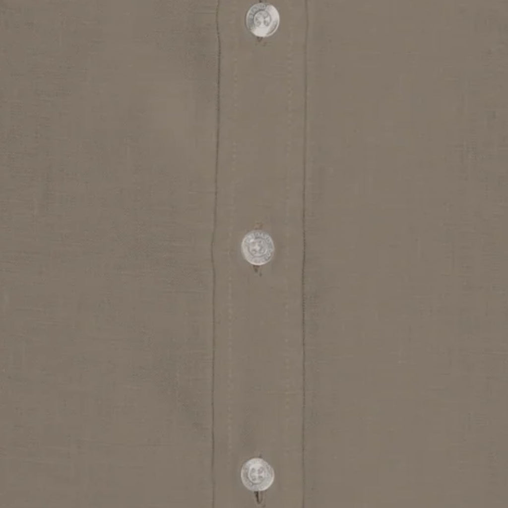 Colorful Standard Linen Short Sleeve Shirt - Dusty Olive