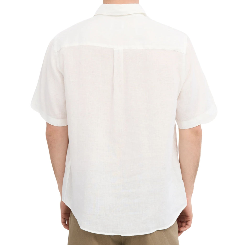 Colorful Standard Linen Short Sleeve Shirt - Optical White