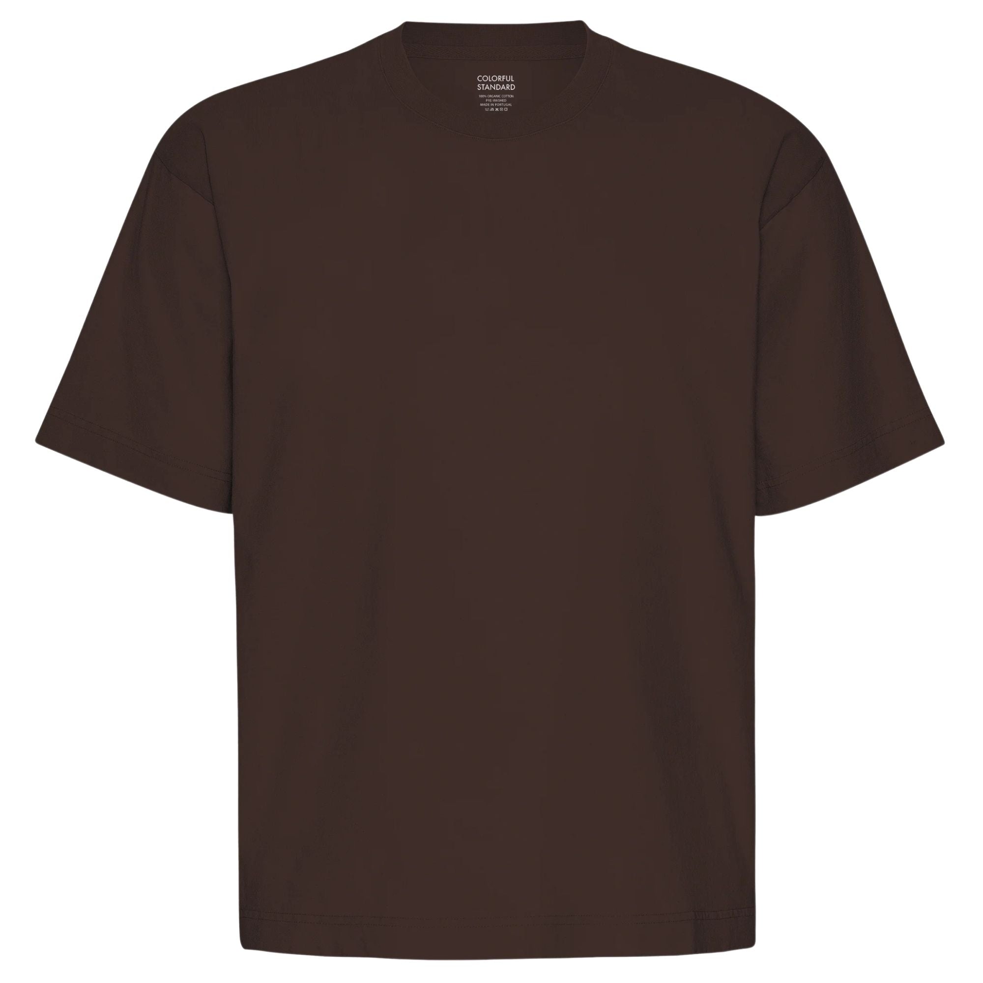 Oversized Organic T-Shirt - Coffee Brown