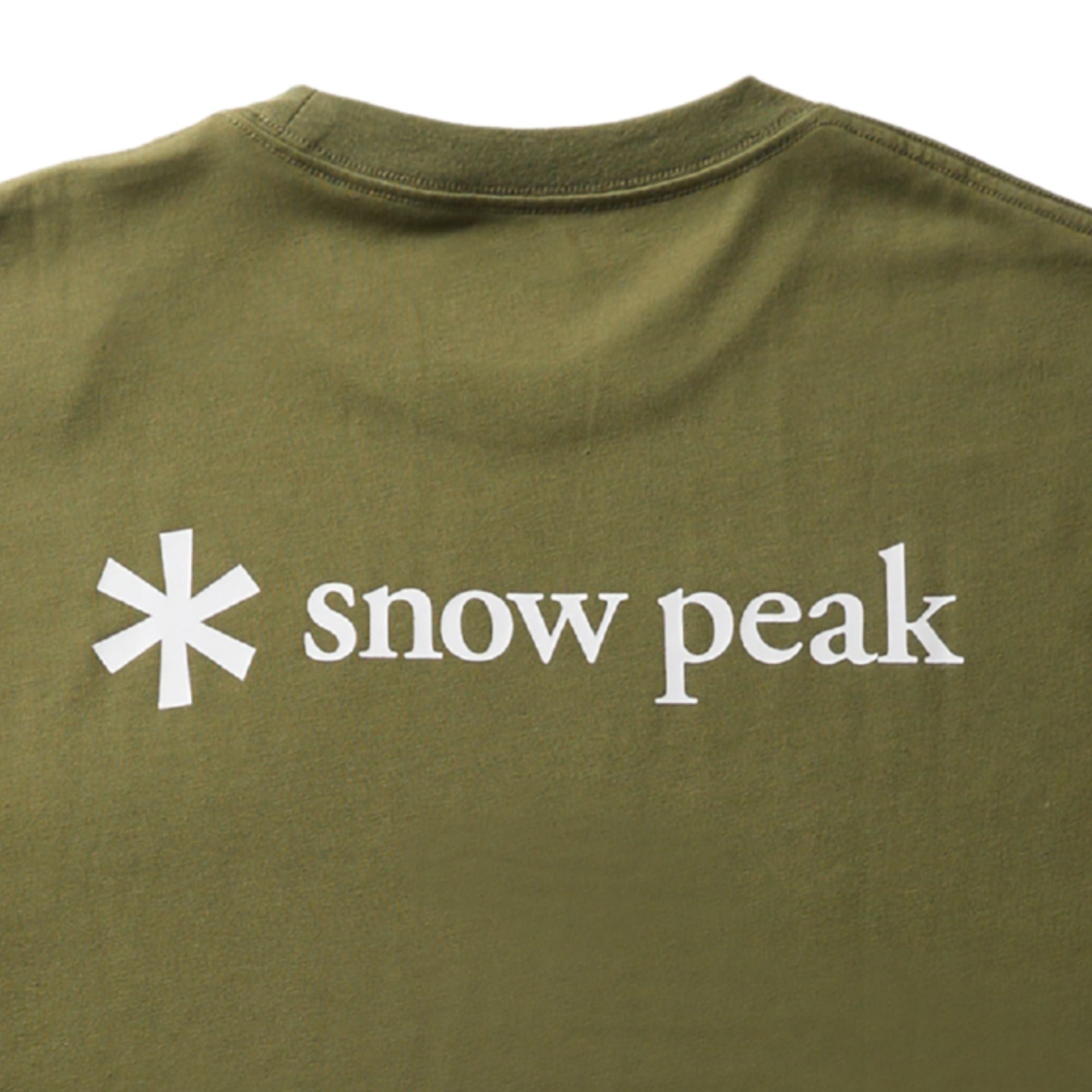 Back Printed Logo T-Shirt - Olive