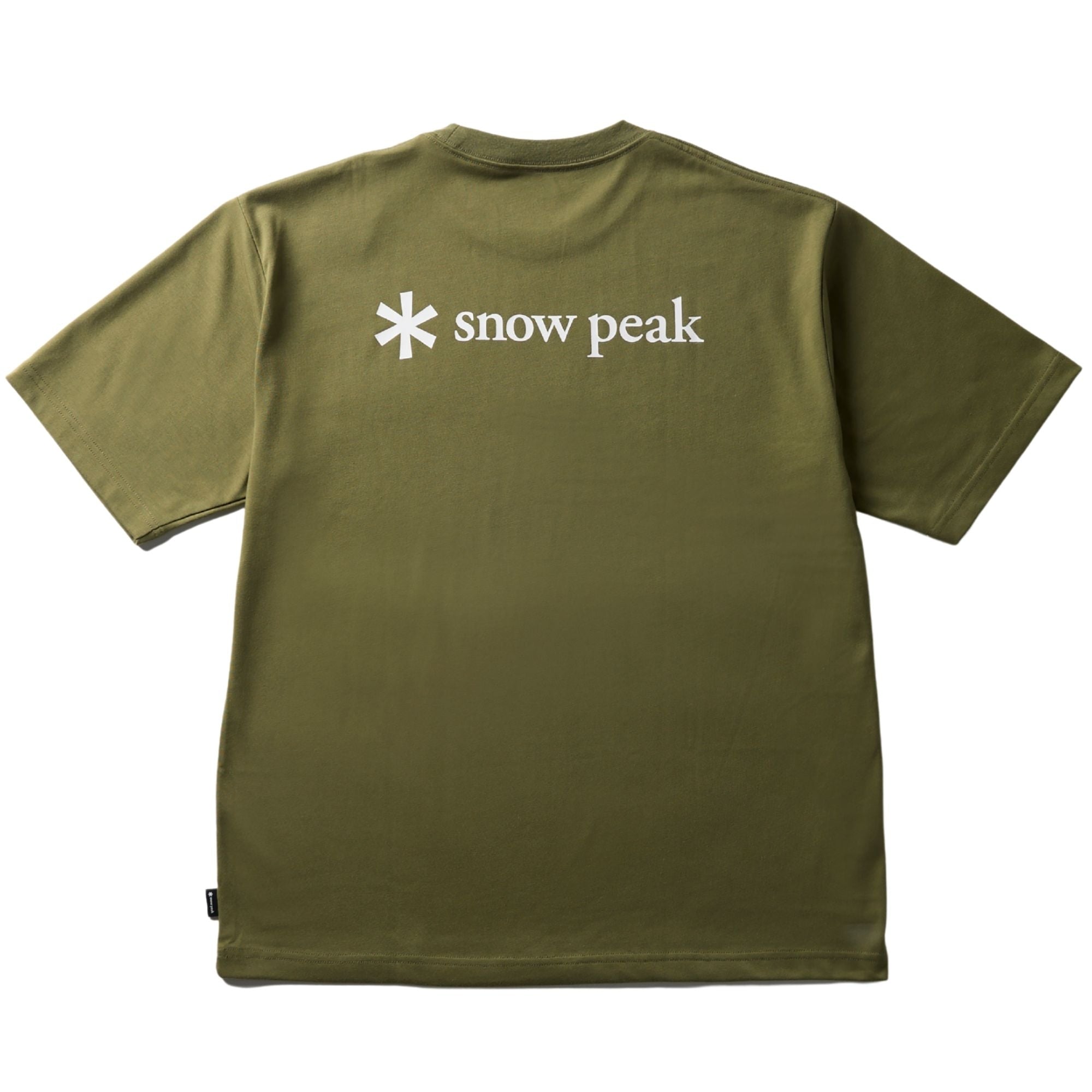 Back Printed Logo T-Shirt - Olive