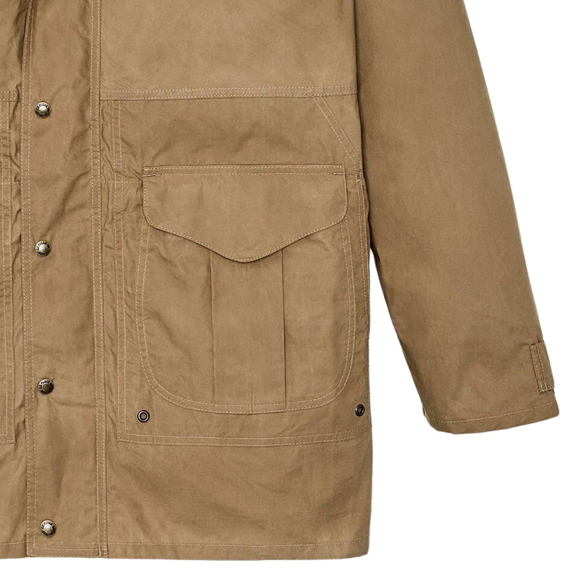 Dry Wax Omak Coat - Dark Beige