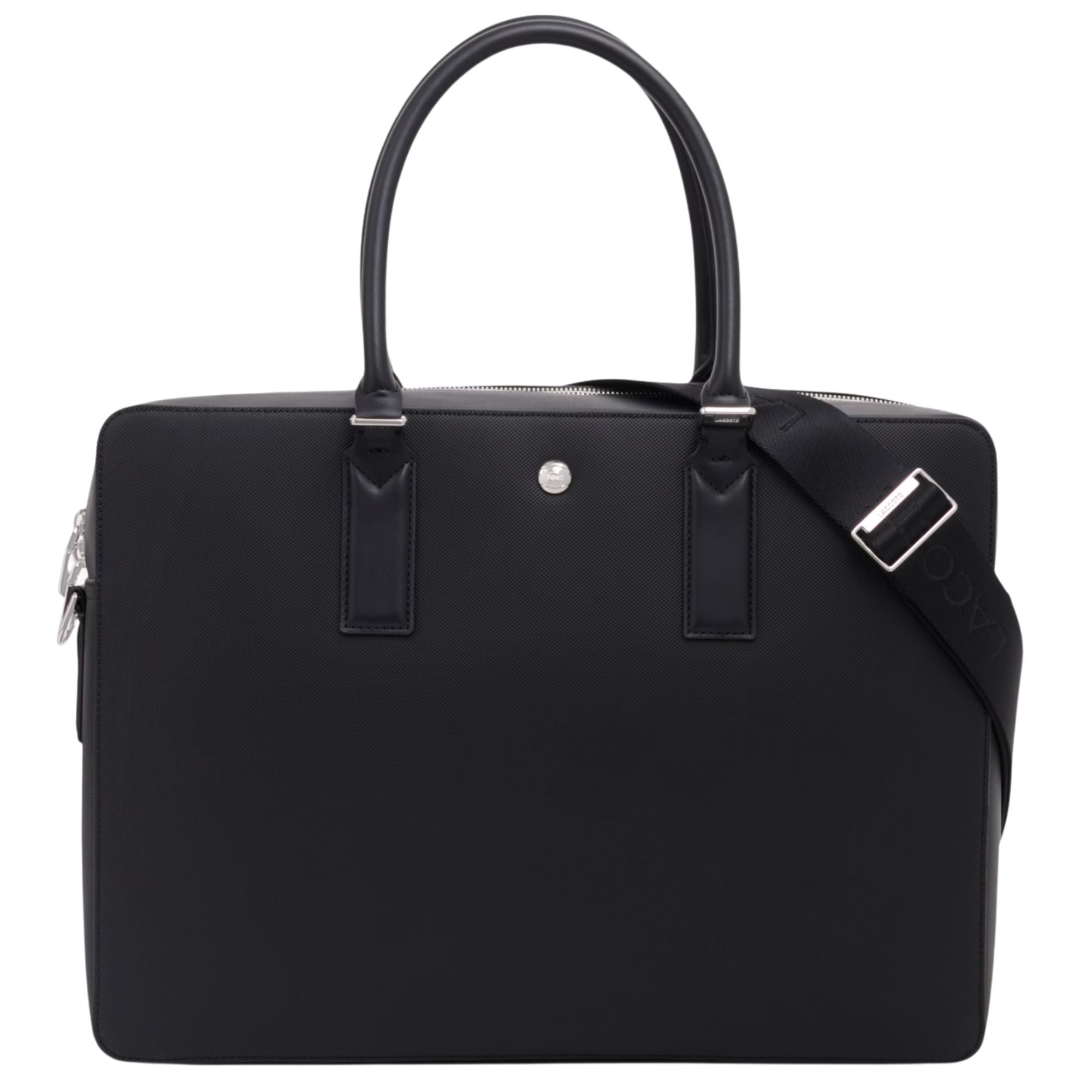 Langon Petit Piqué Laptop Bag - Black