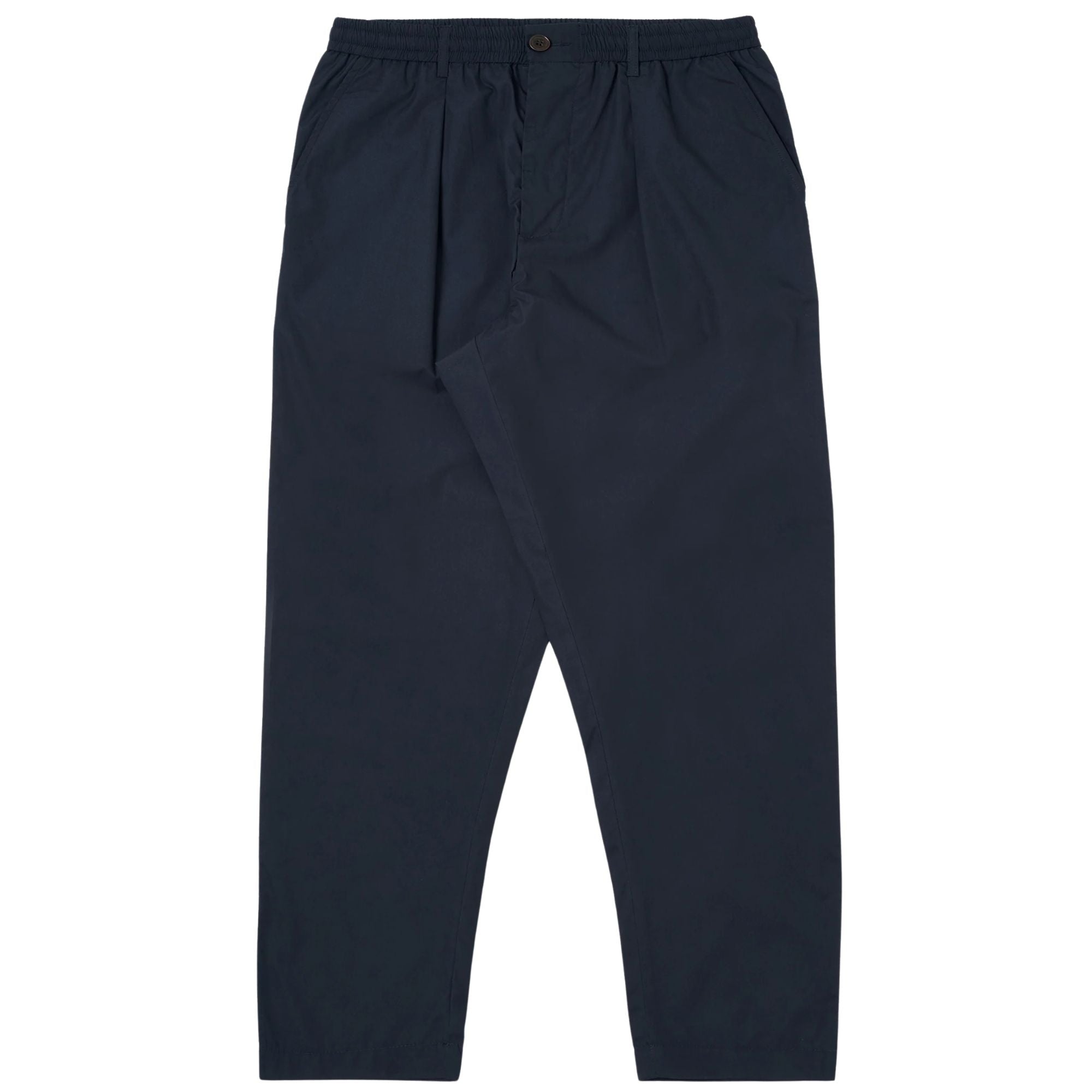 Pleated Track Pant - Navy