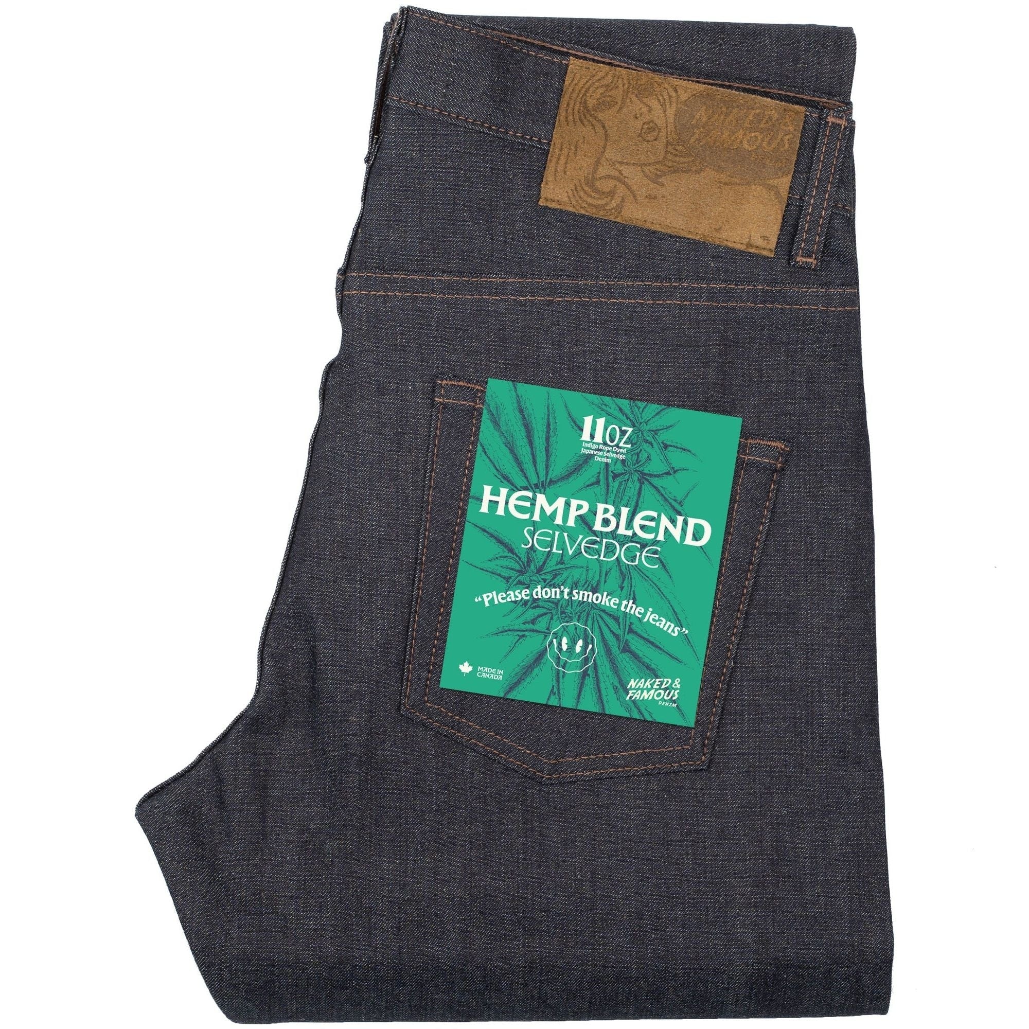 Naked and Famous Denim Easy Guy Hemp Blend Selvedge - Indigo