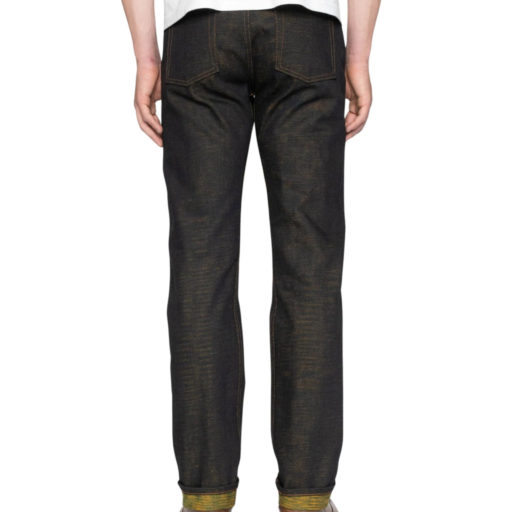 Naked and Famous Denim Weird Guy Citrus Kasuri Selvedge - Indigo