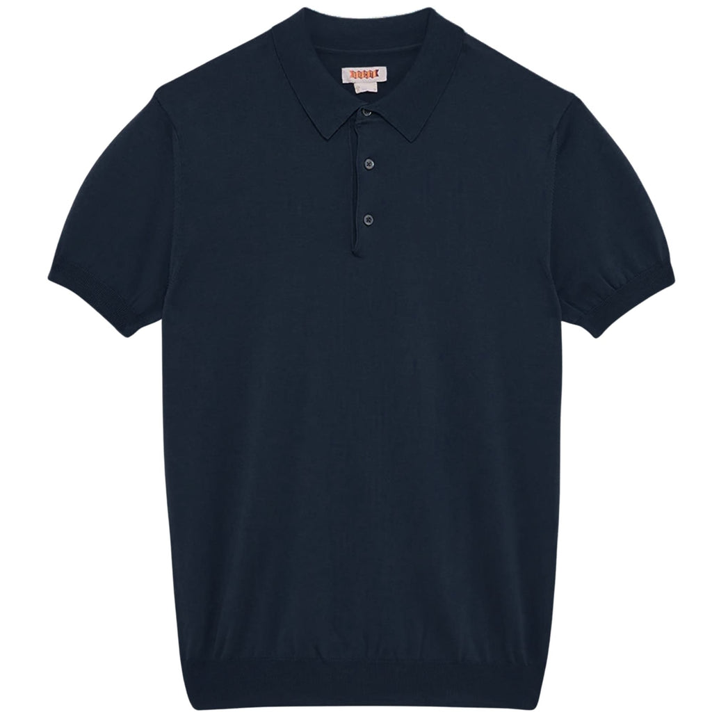 Baracuta Short Sleeve Polo - Deep Blue