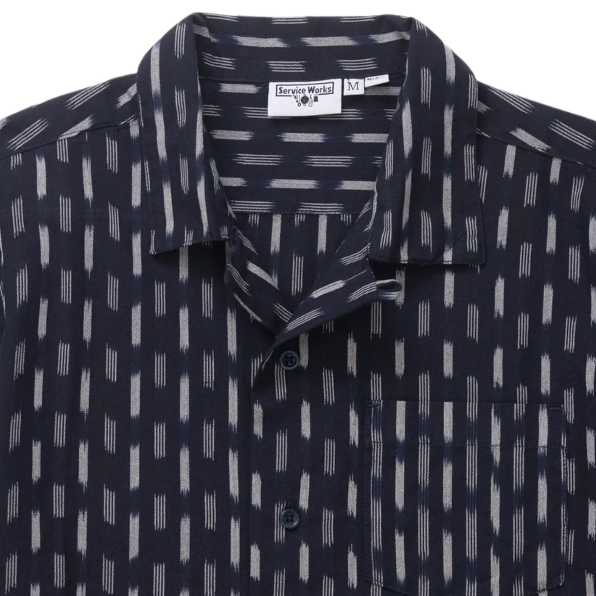 Ikat Shirt - Navy