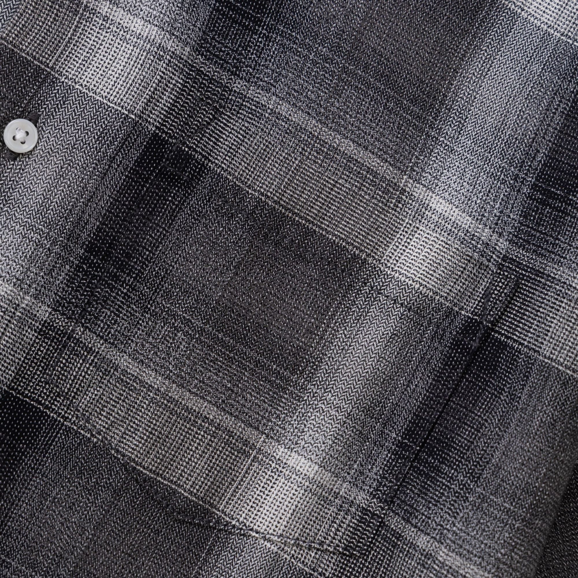 Plaid Resort Shirt - Black