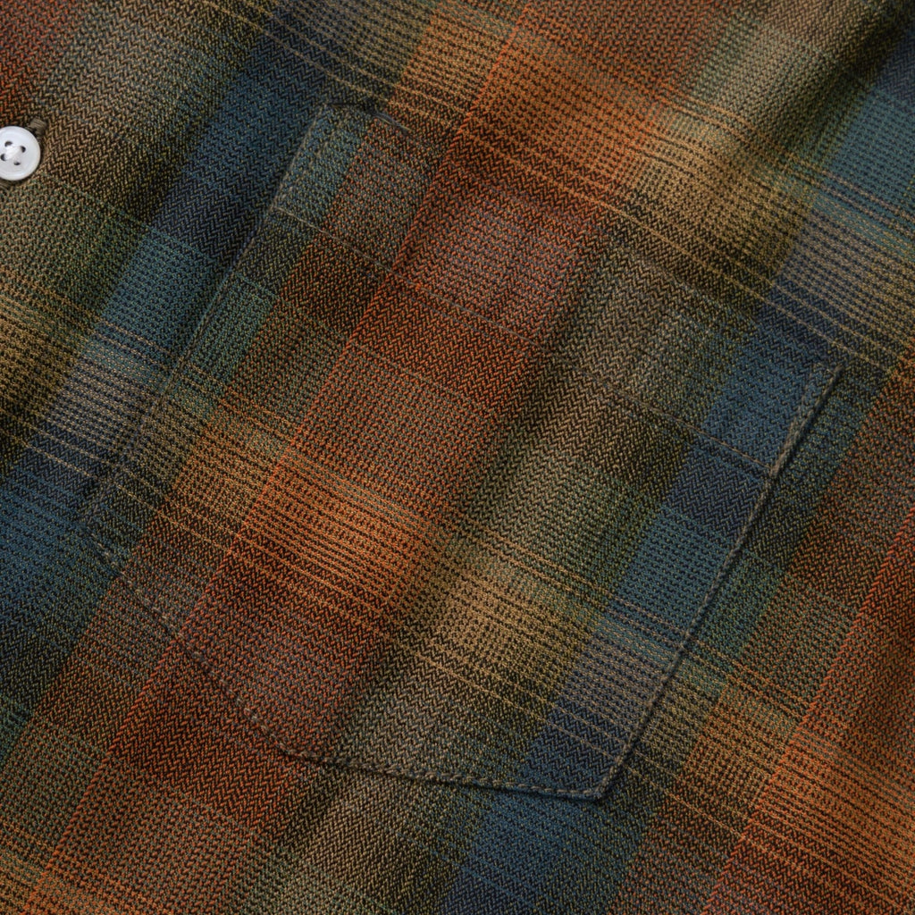 Service Works Plaid Resort Shirt - Brown