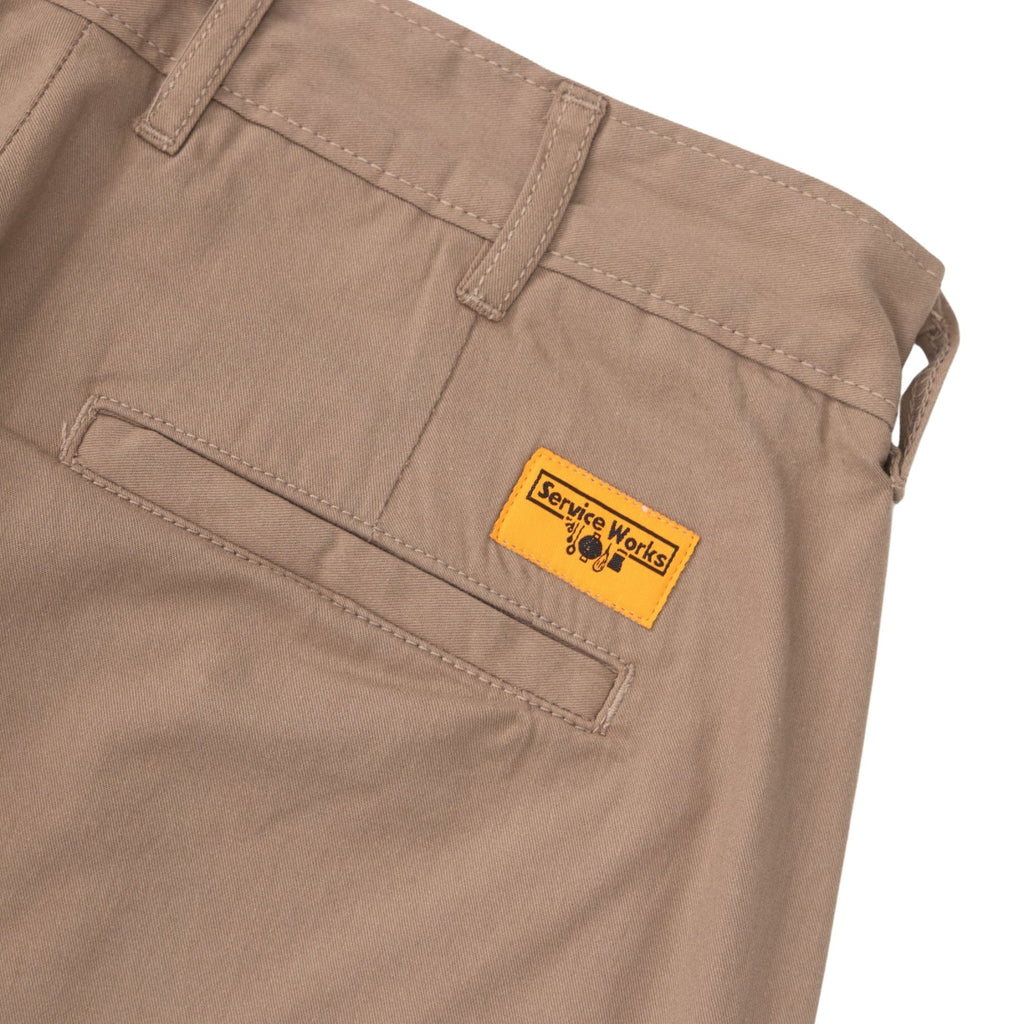 Service Works Twill Part Timer Shorts - Mushroom