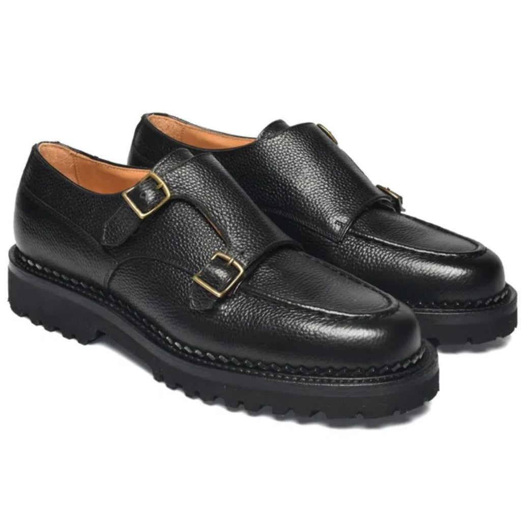 Yuketen Double Monk Strap - Pale Black