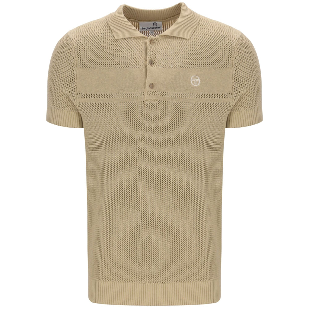 Sergio Tacchini Sabino Knit Polo Shirt - Desert