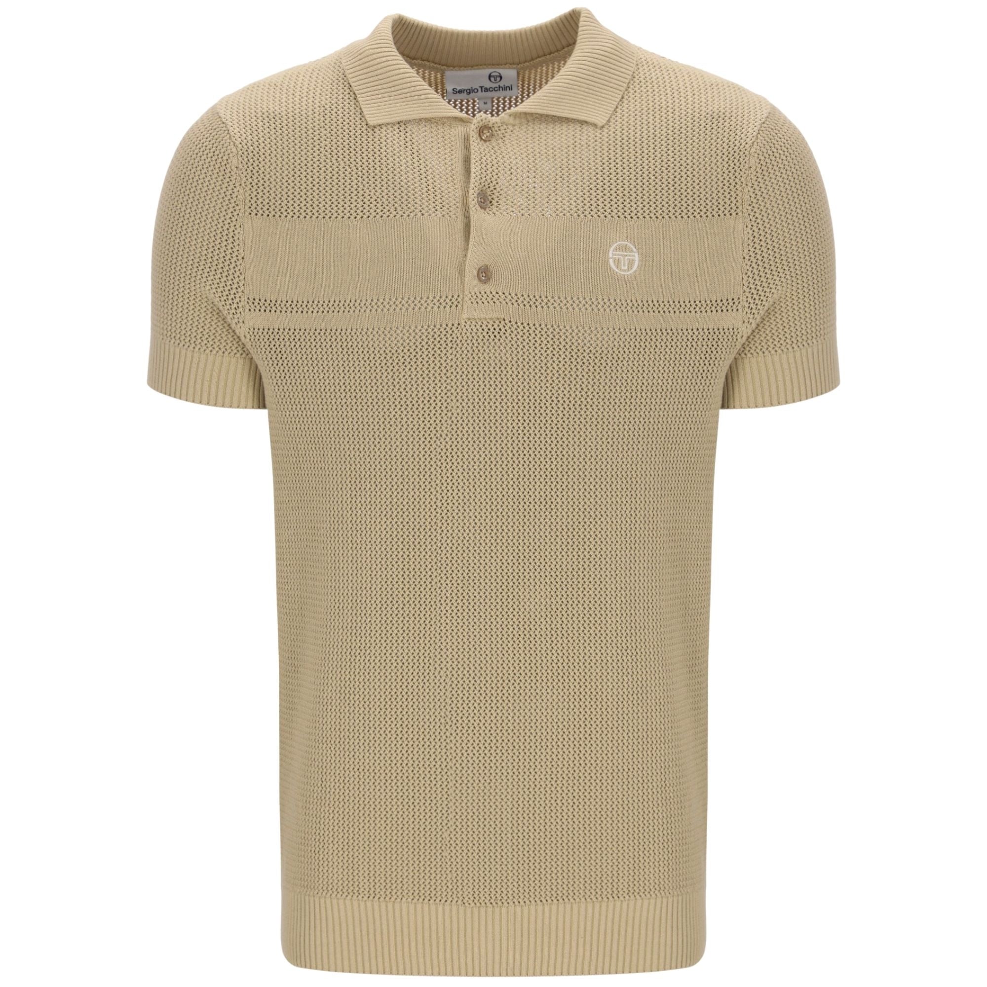 Sergio Tacchini Sabino Knit Polo Shirt - Desert