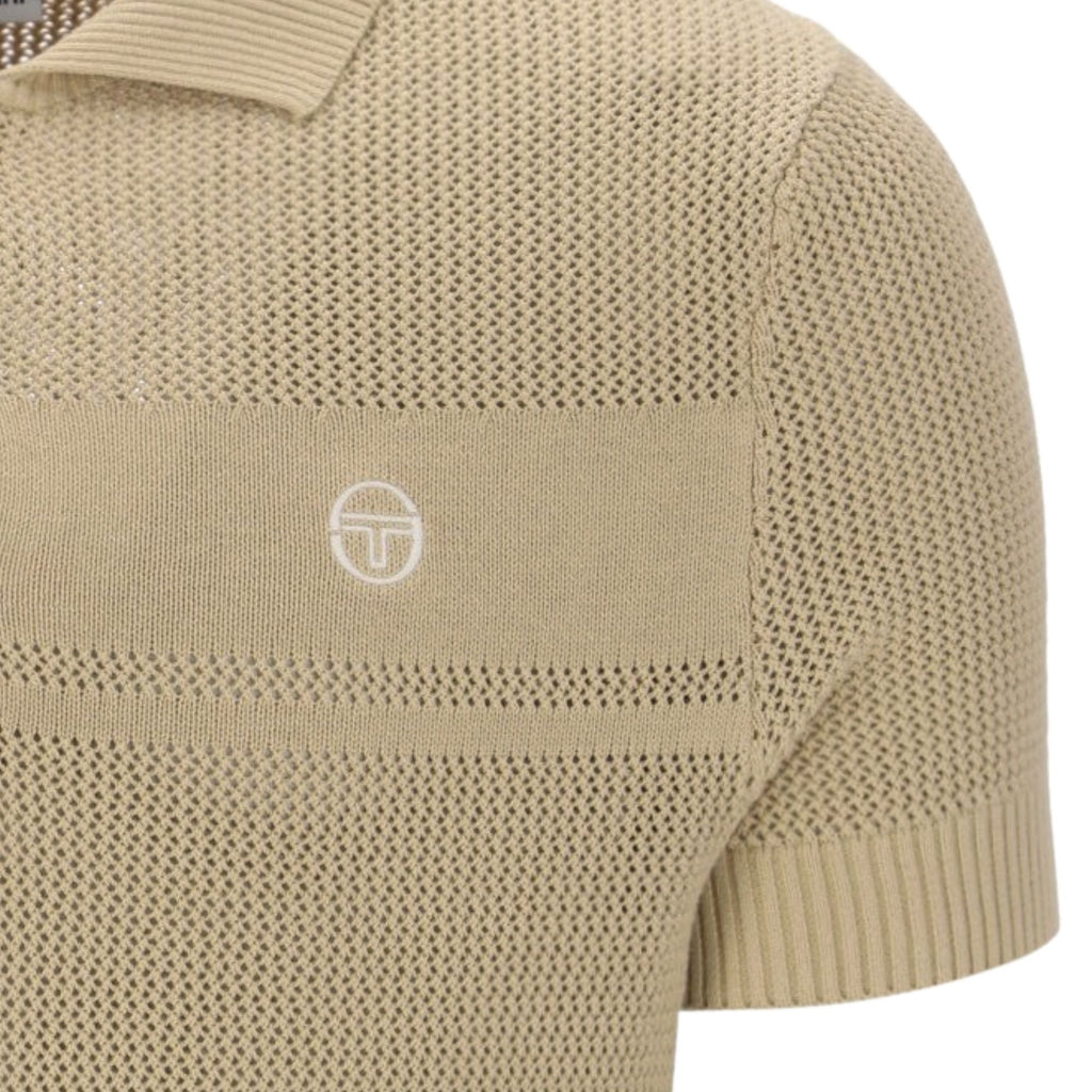 Sergio Tacchini Sabino Knit Polo Shirt - Desert