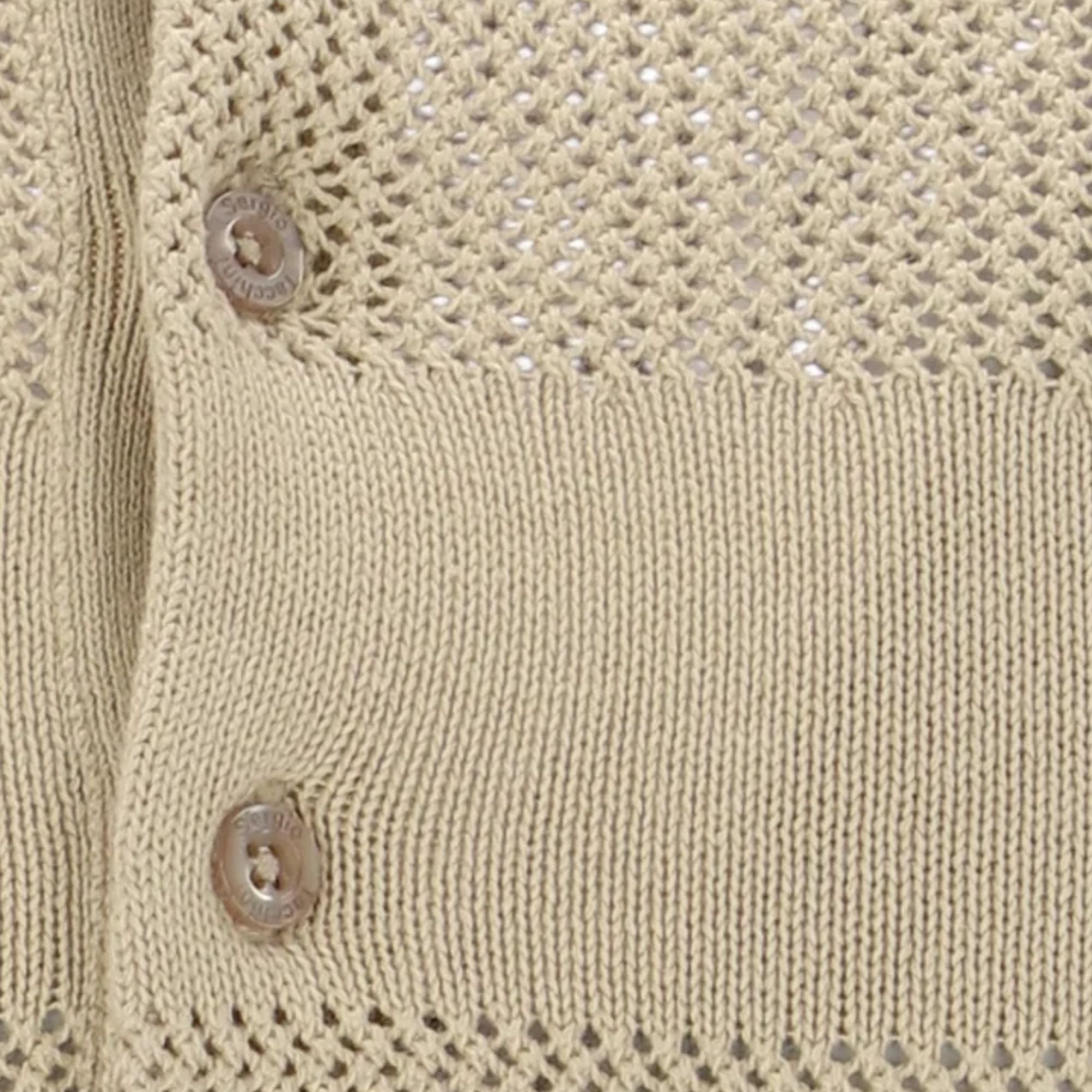 Sergio Tacchini Sabino Knit Polo Shirt - Desert