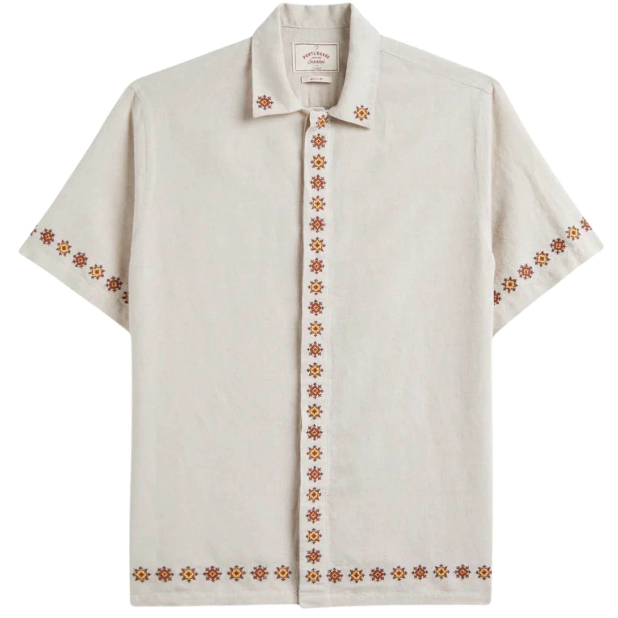 Portuguese Flannel Sprout Embroidery Shirt - Multi