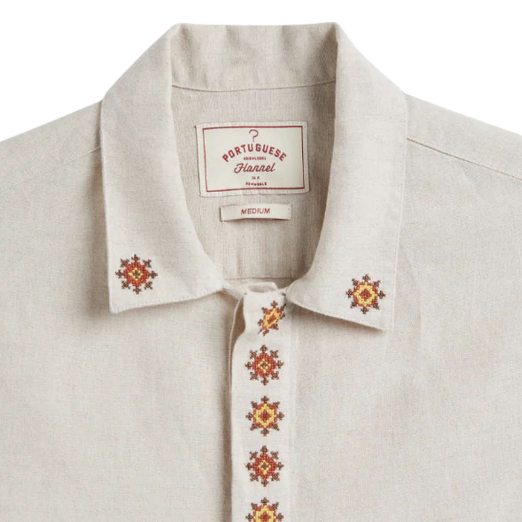 Portuguese Flannel Sprout Embroidery Shirt - Multi