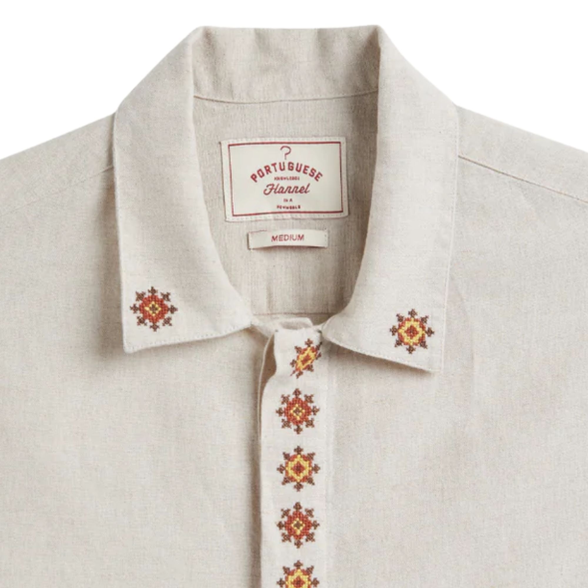 Portuguese Flannel Sprout Embroidery Shirt - Multi