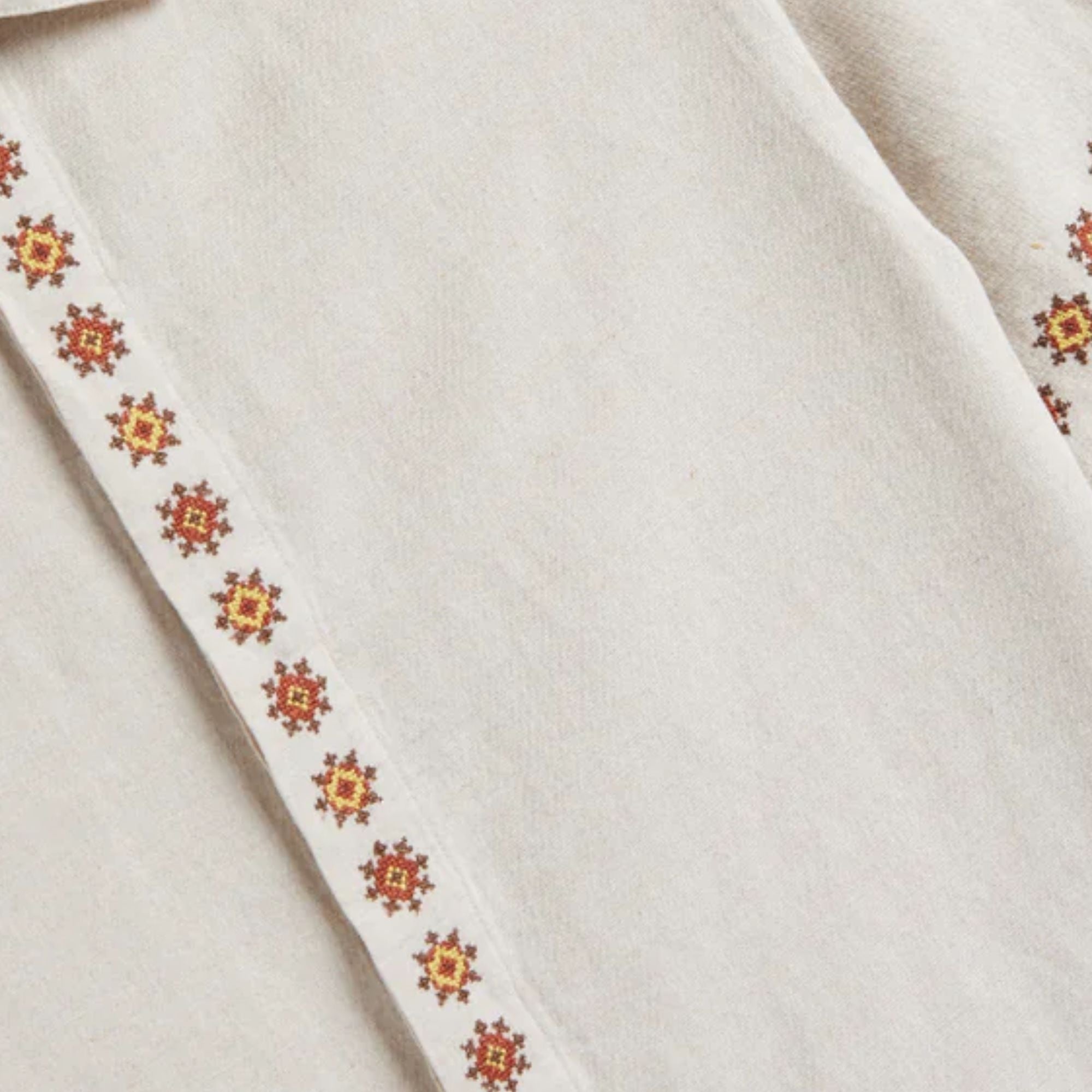 Portuguese Flannel Sprout Embroidery Shirt - Multi