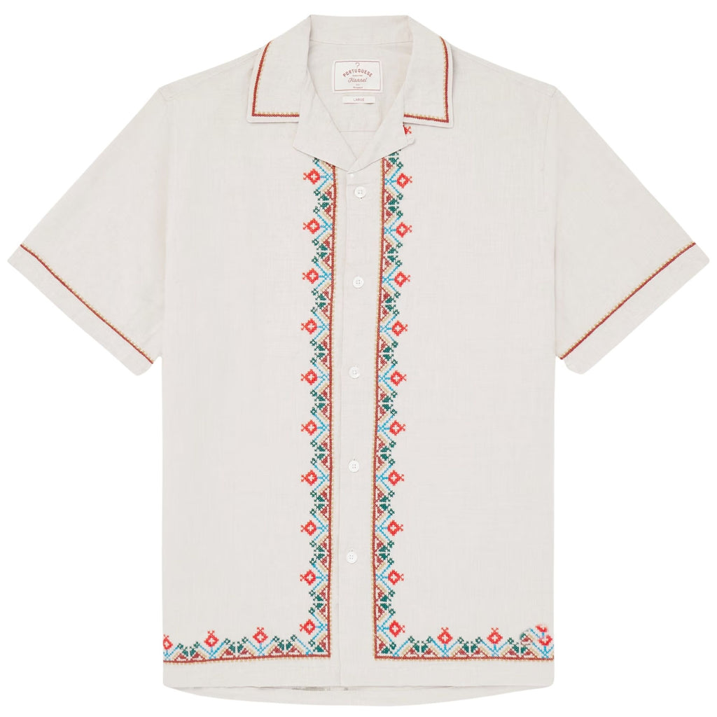 Portuguese Flannel Folclore Embroidery Shirt - Multi