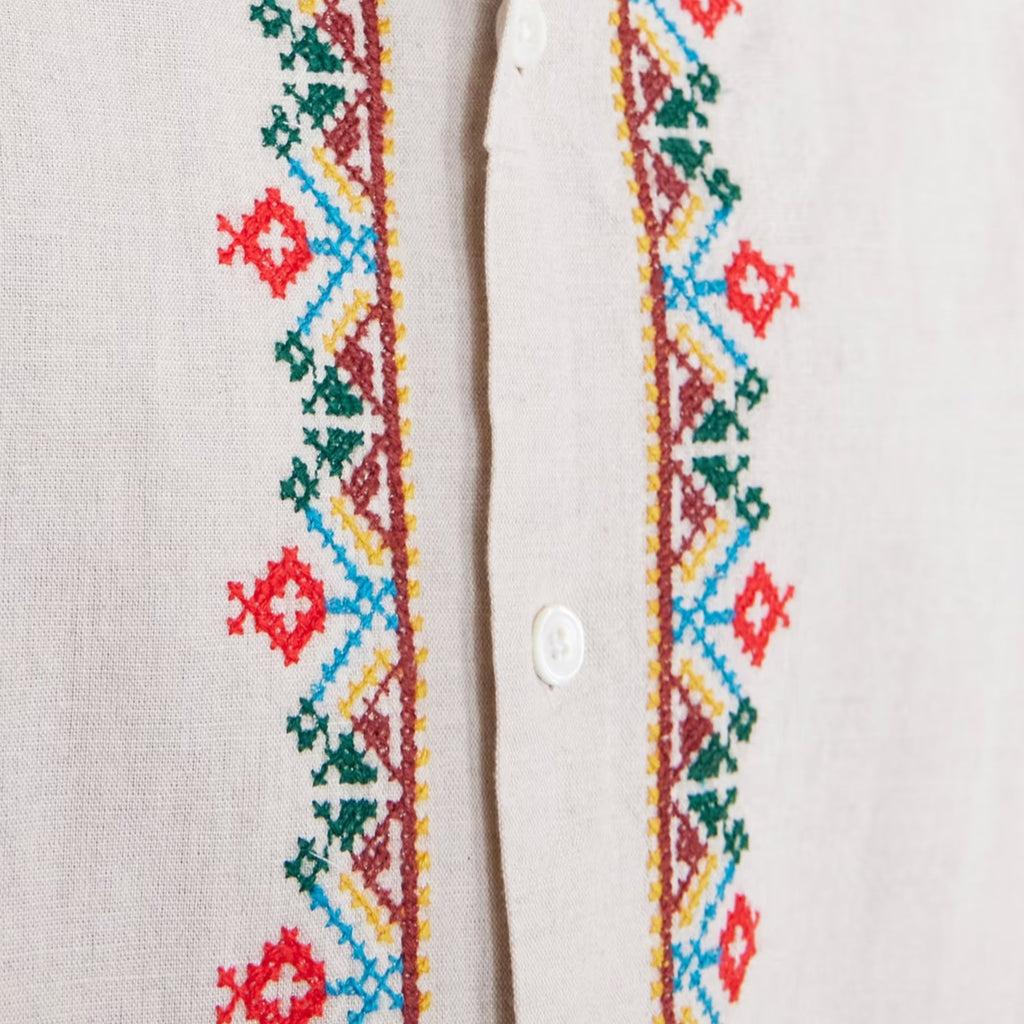 Portuguese Flannel Folclore Embroidery Shirt - Multi