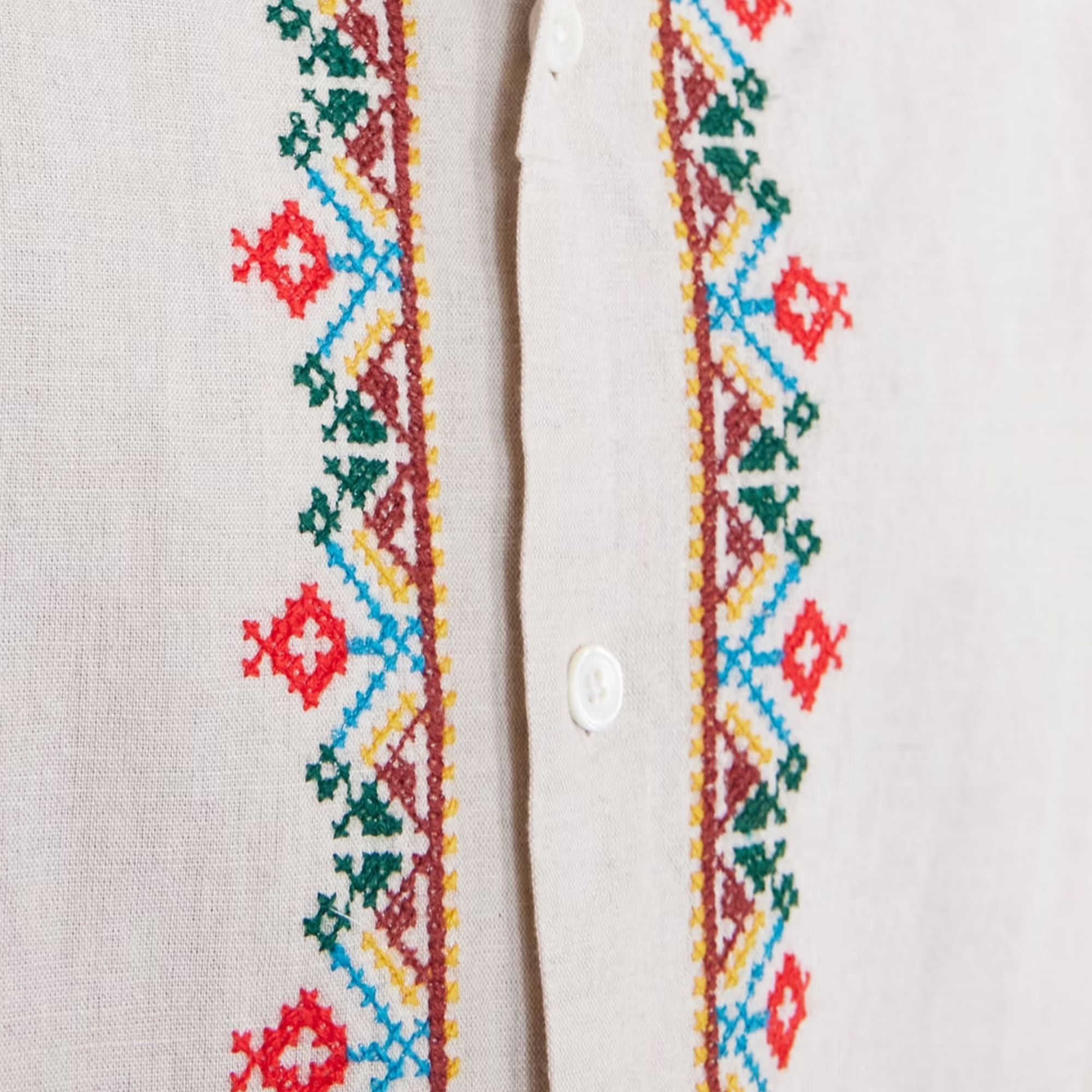 Portuguese Flannel Folclore Embroidery Shirt - Multi