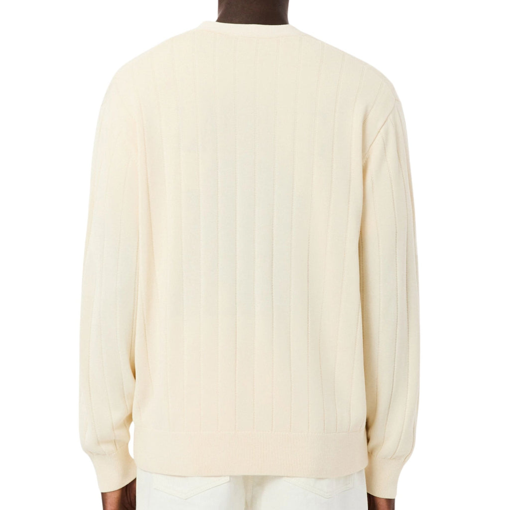 Rib Knit Cardigan - Natural