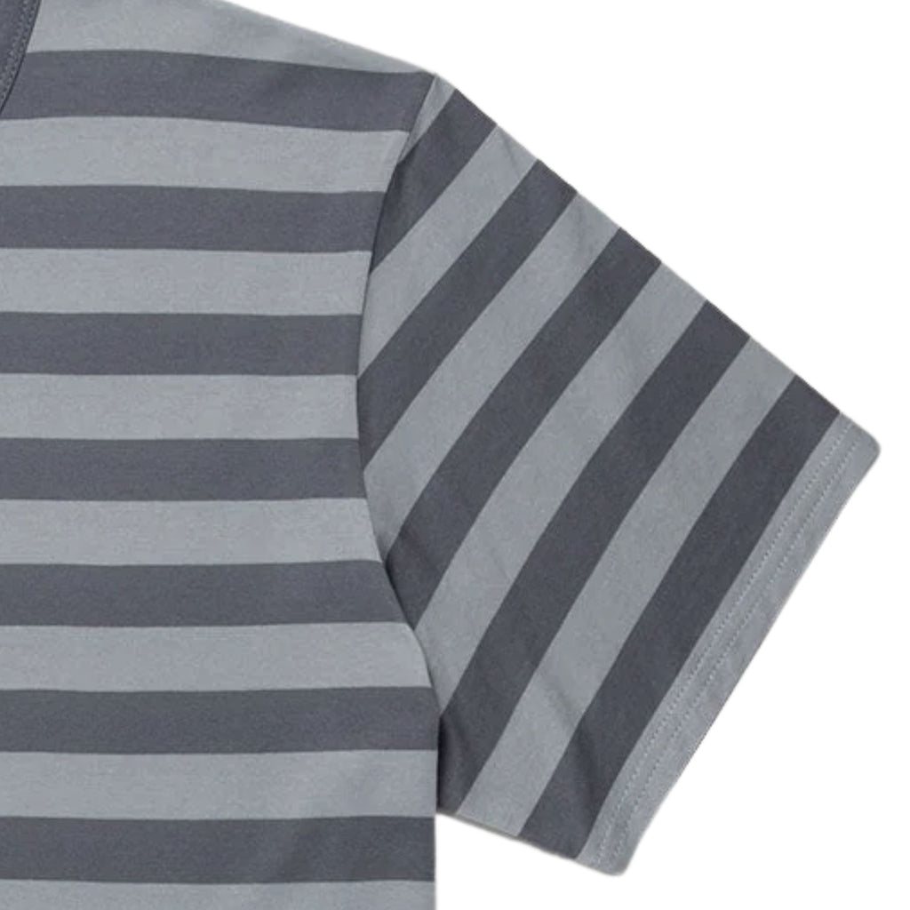 Sunspel Classic Stripe T-Shirt - Stone Blue