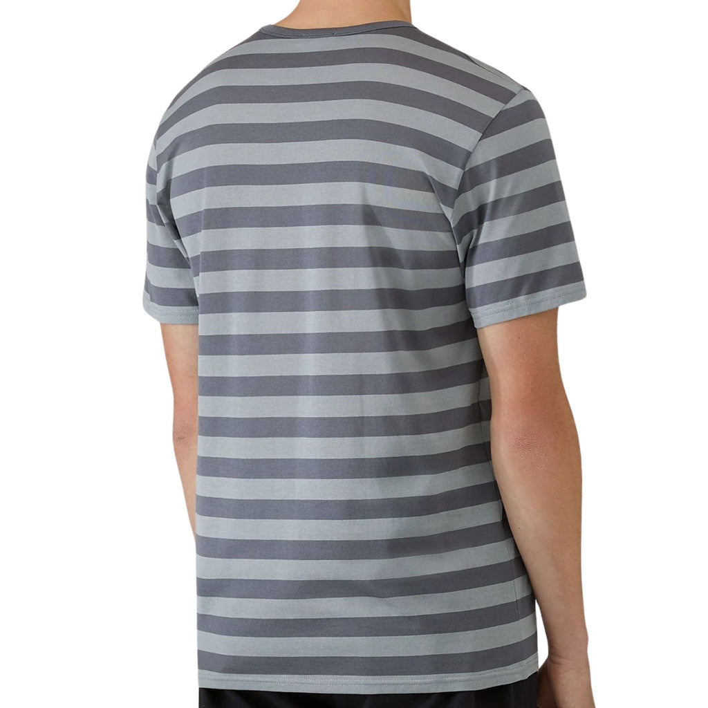 Sunspel Classic Stripe T-Shirt - Stone Blue
