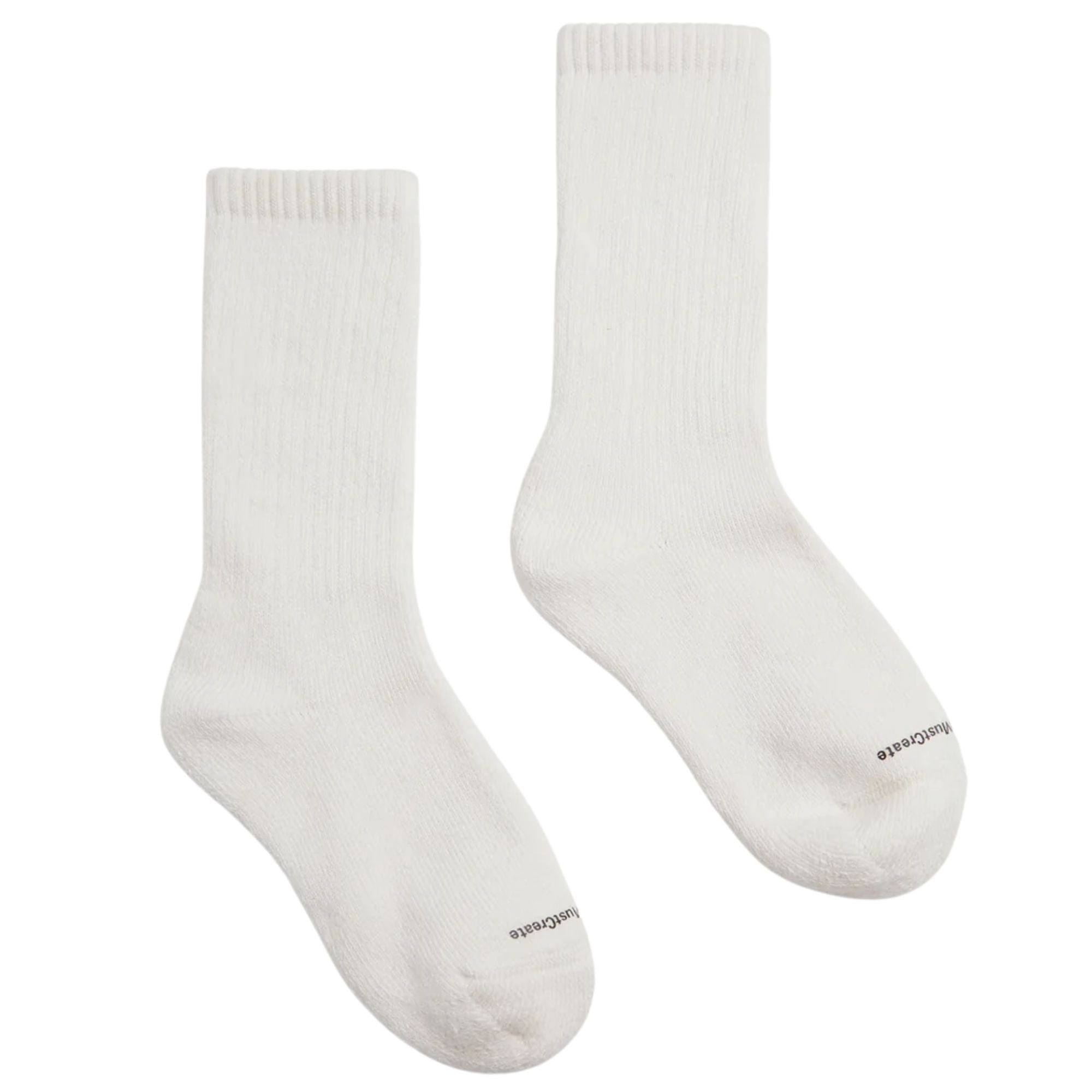 YMC Solid Socks - White