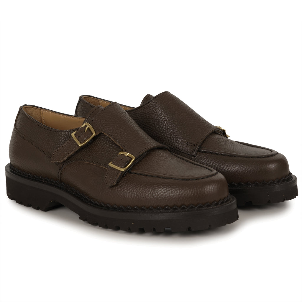 Yuketen Double Monk Strap - Pale Brown