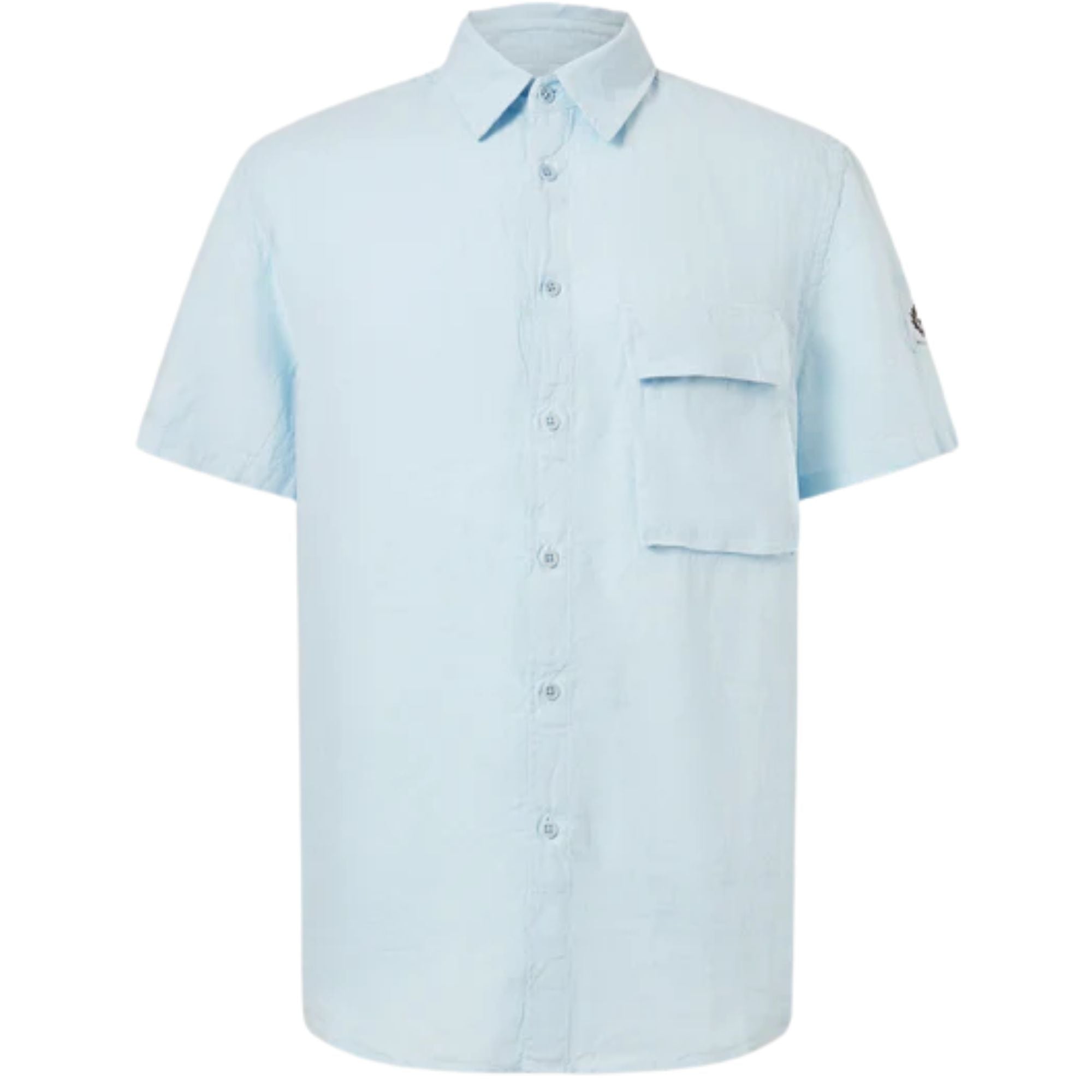Scale Short Sleeve Shirt - Sky Blue