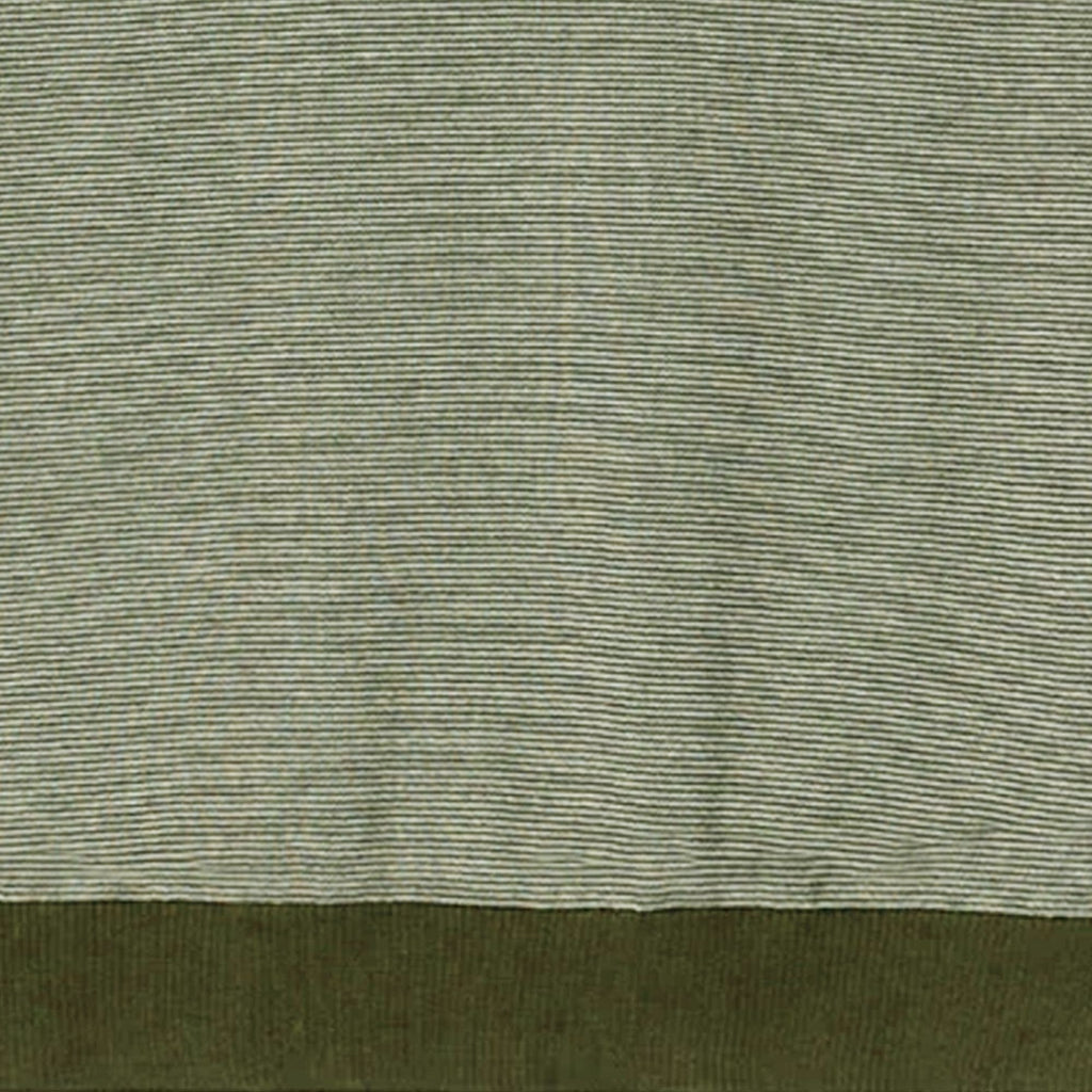 Pittari Microstripe Short Sleeve Polo - Olive/Ecru
