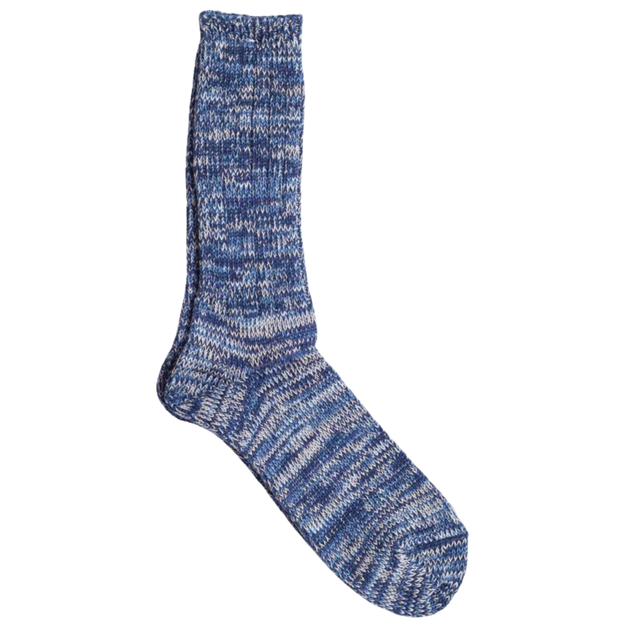 Anonymous Ism 5 Colour Mix Crew Socks - Navy