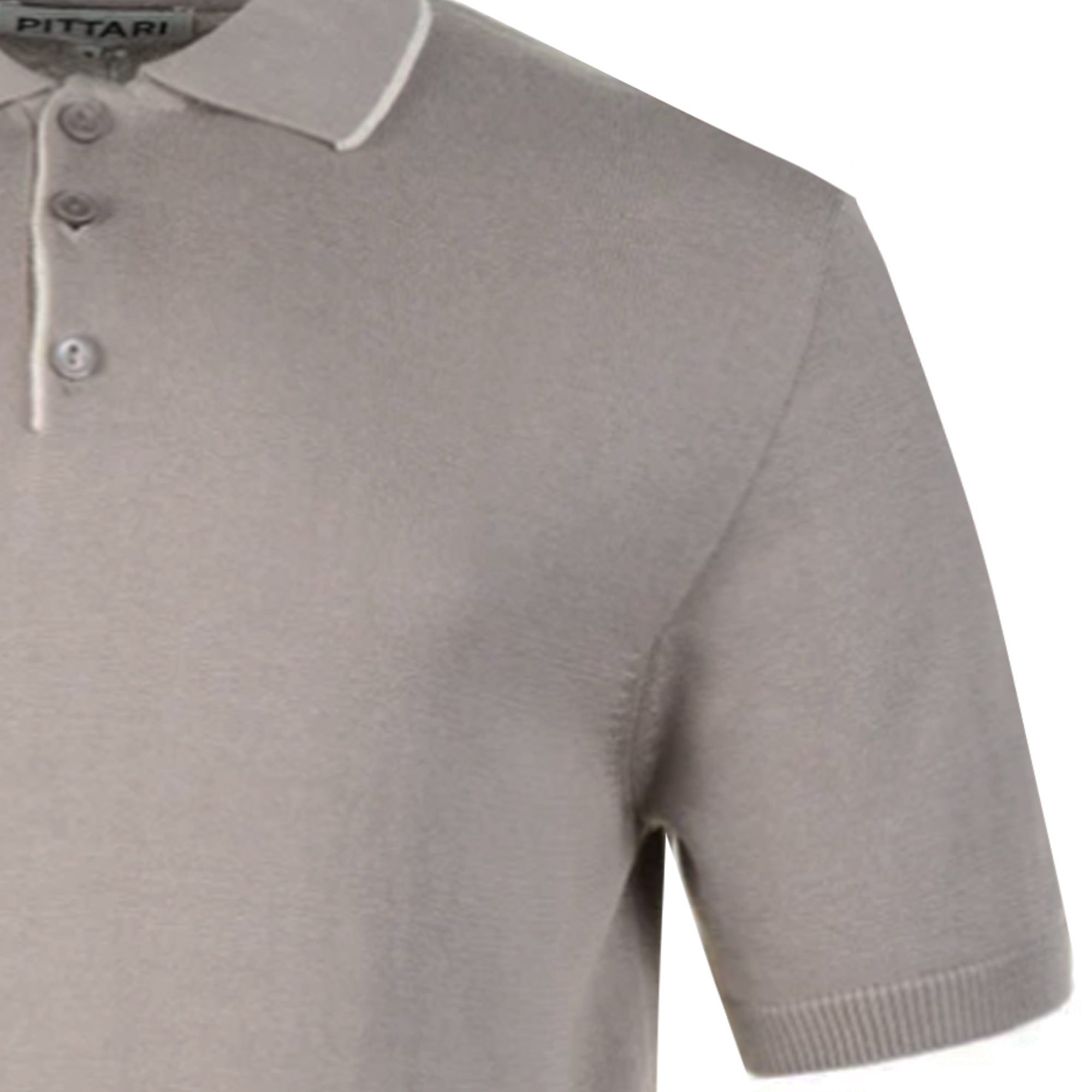 Short Sleeve Polo Tipping - Cappucino