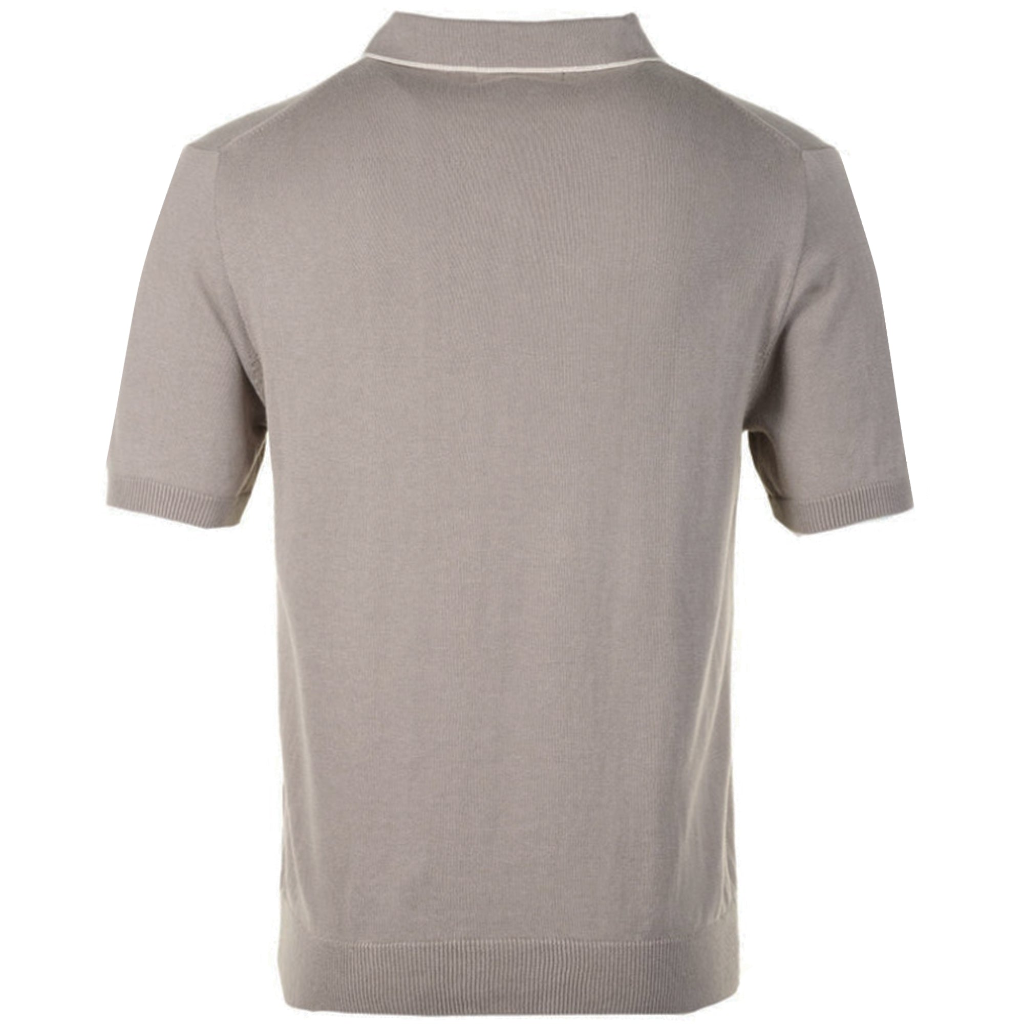 Short Sleeve Polo Tipping - Cappucino