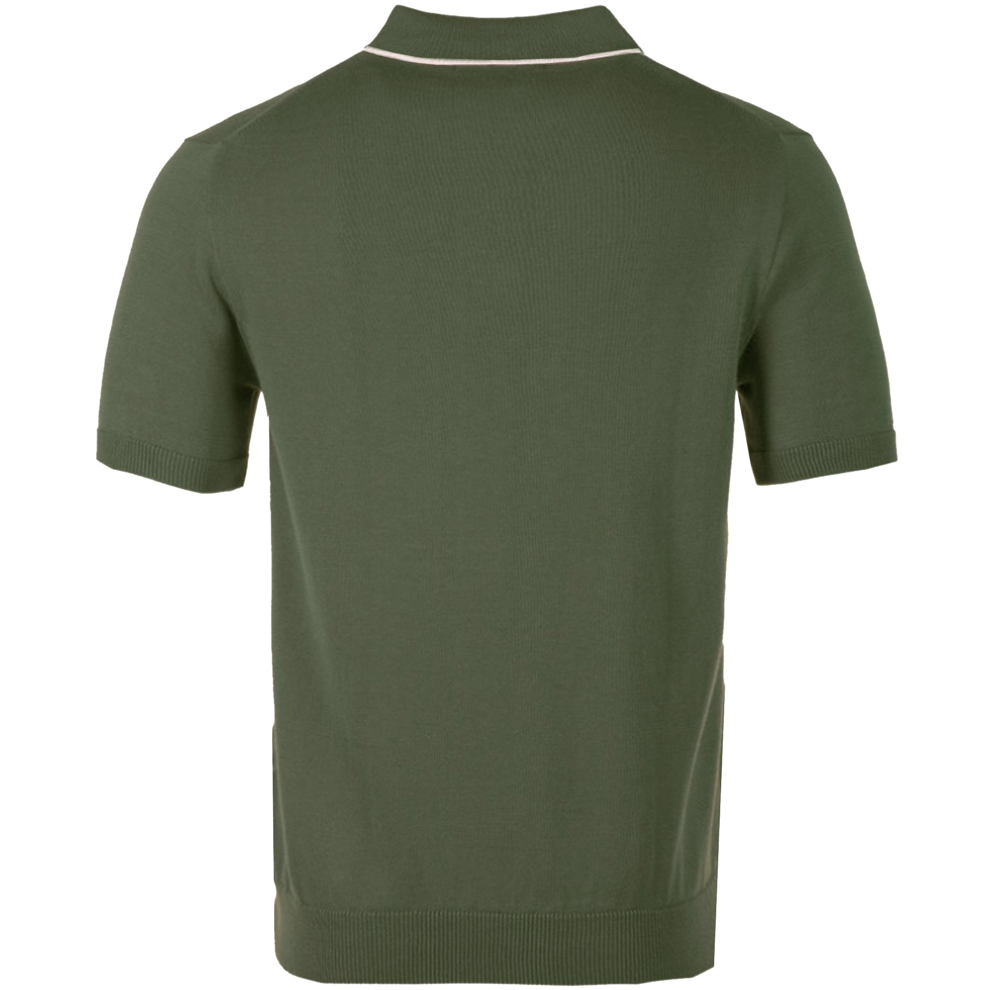 Short Sleeve Polo Tipping - Olive