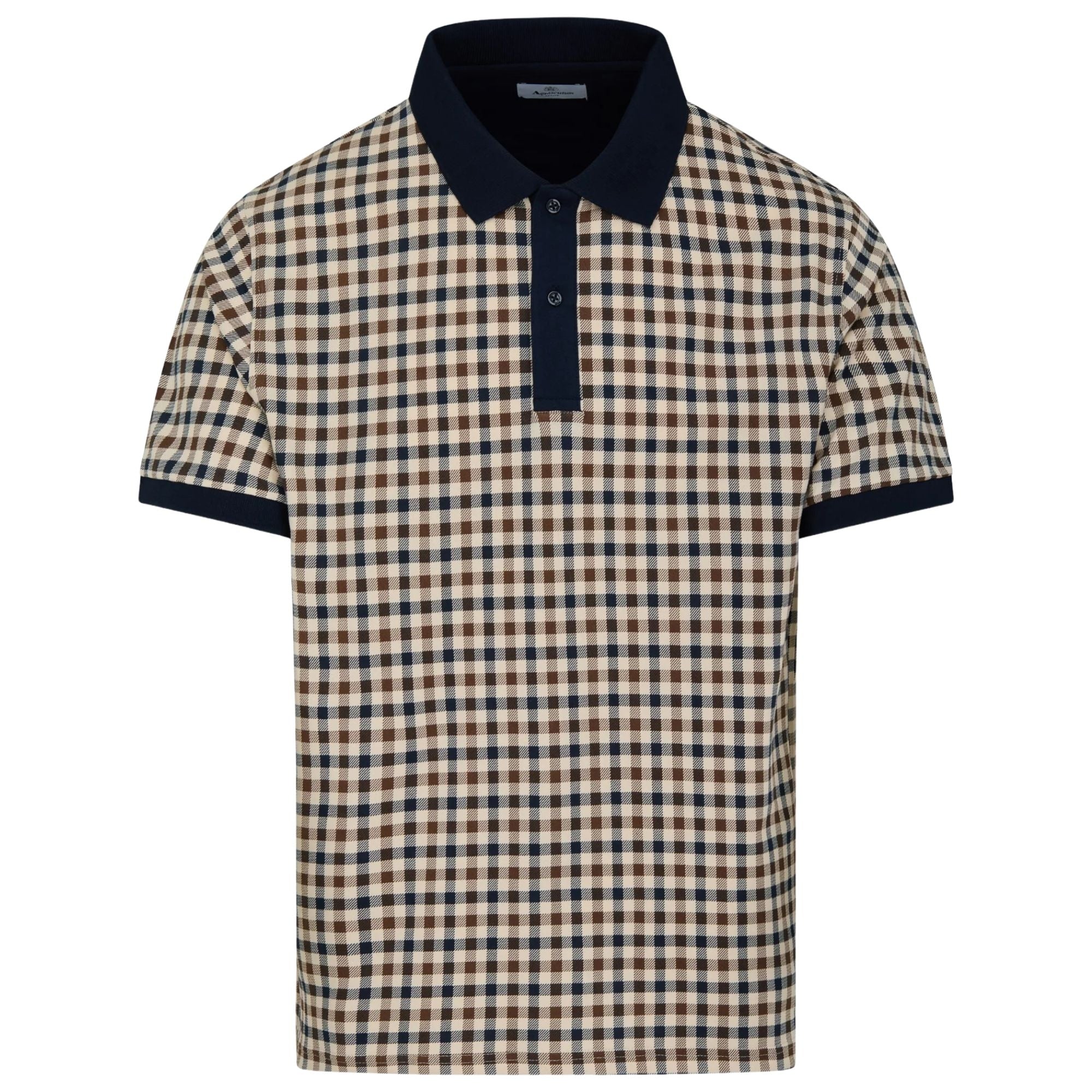 Club Check Polo Shirt - Navy